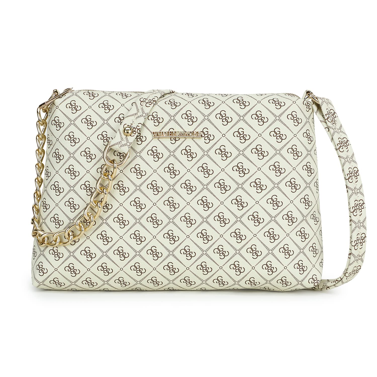 WOMEN MARKS- WOMENS-G-POUCH SLING BAG (CREAM) (B09T74CJ1G) Amazon Price History, Amazon Price Tracker