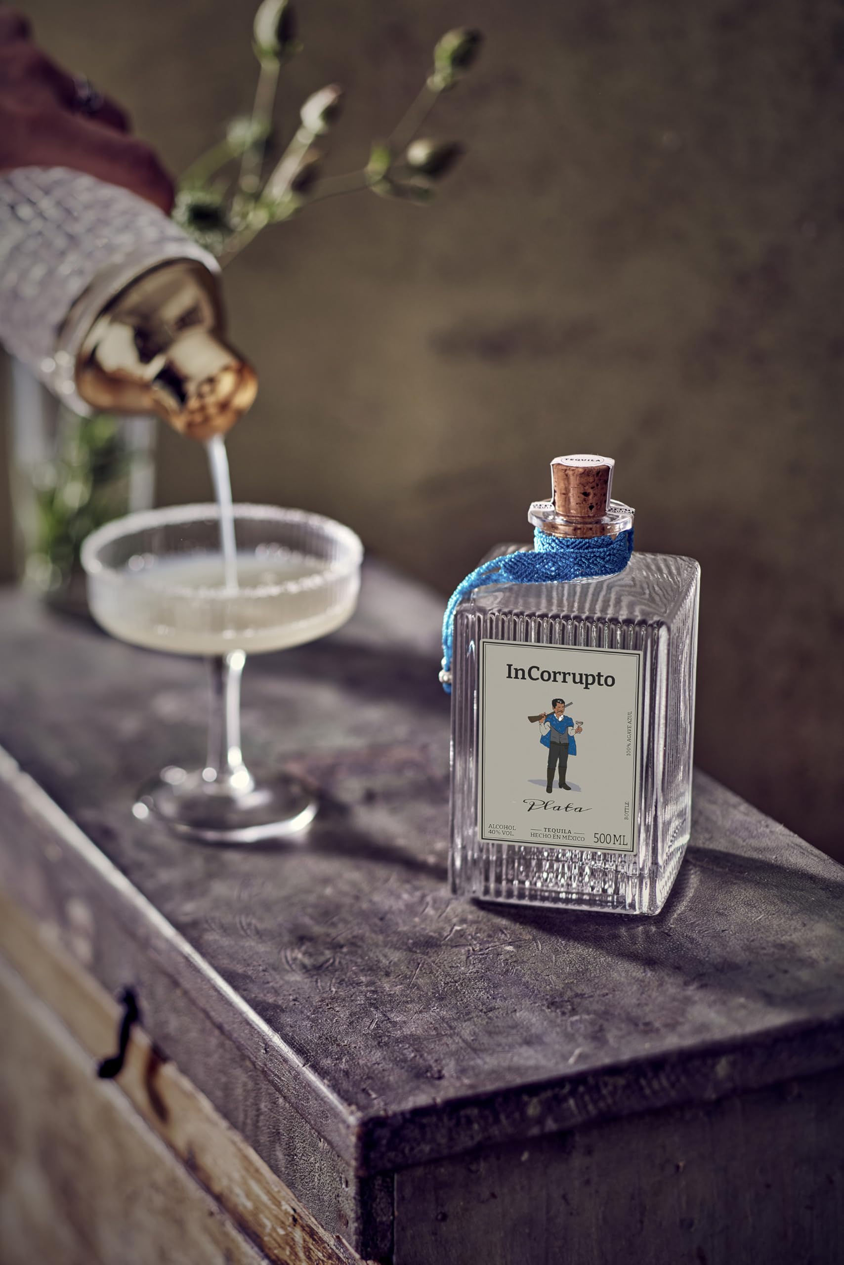 InCorrupto Plata Tequila 100% blaue Weber-Agave 40% vol 500 ml aus Jalisco Mexiko