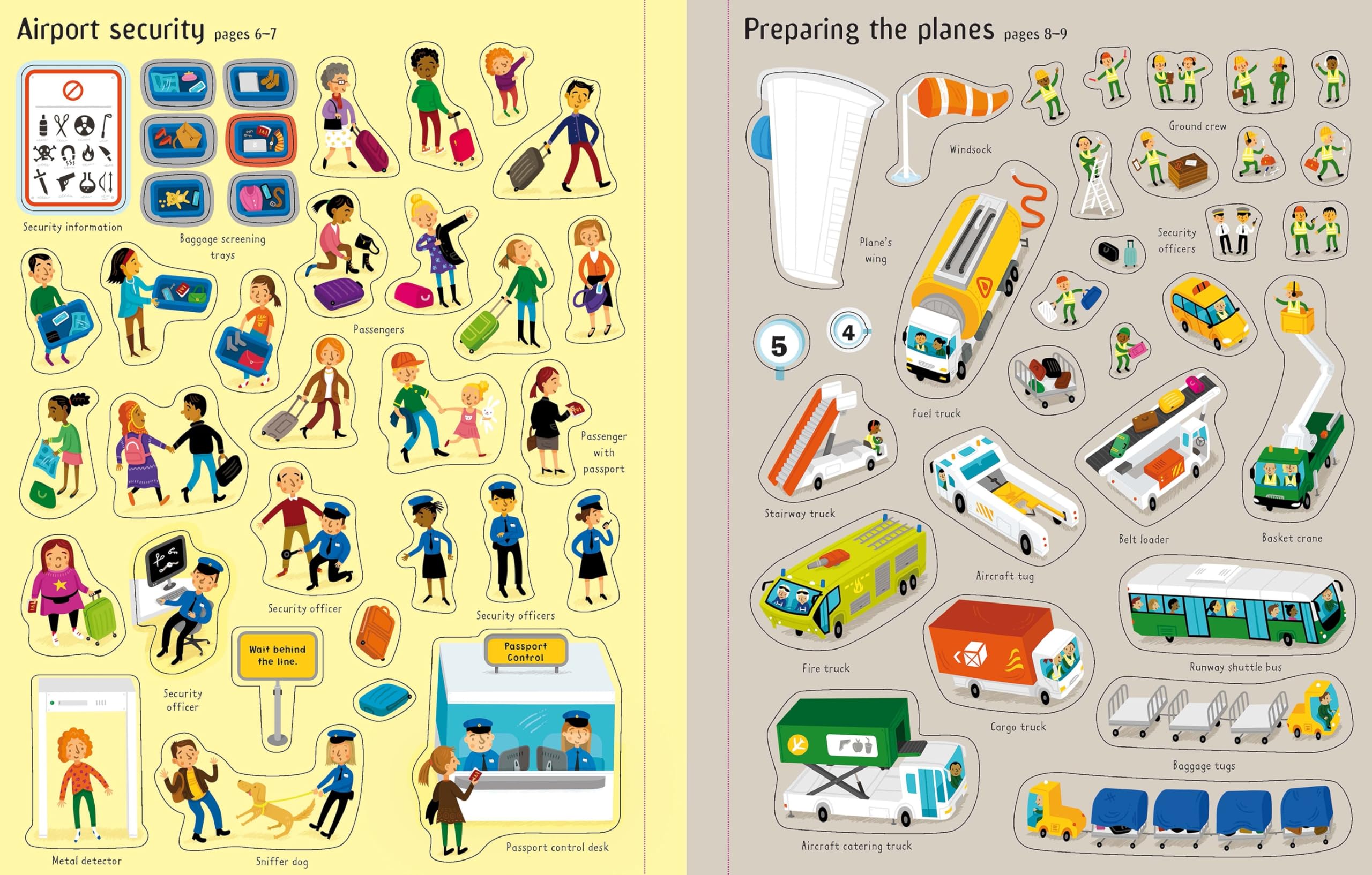 Airport Sticker and Colouring Book (First Colouring Books) (Sticker & Colouring book)