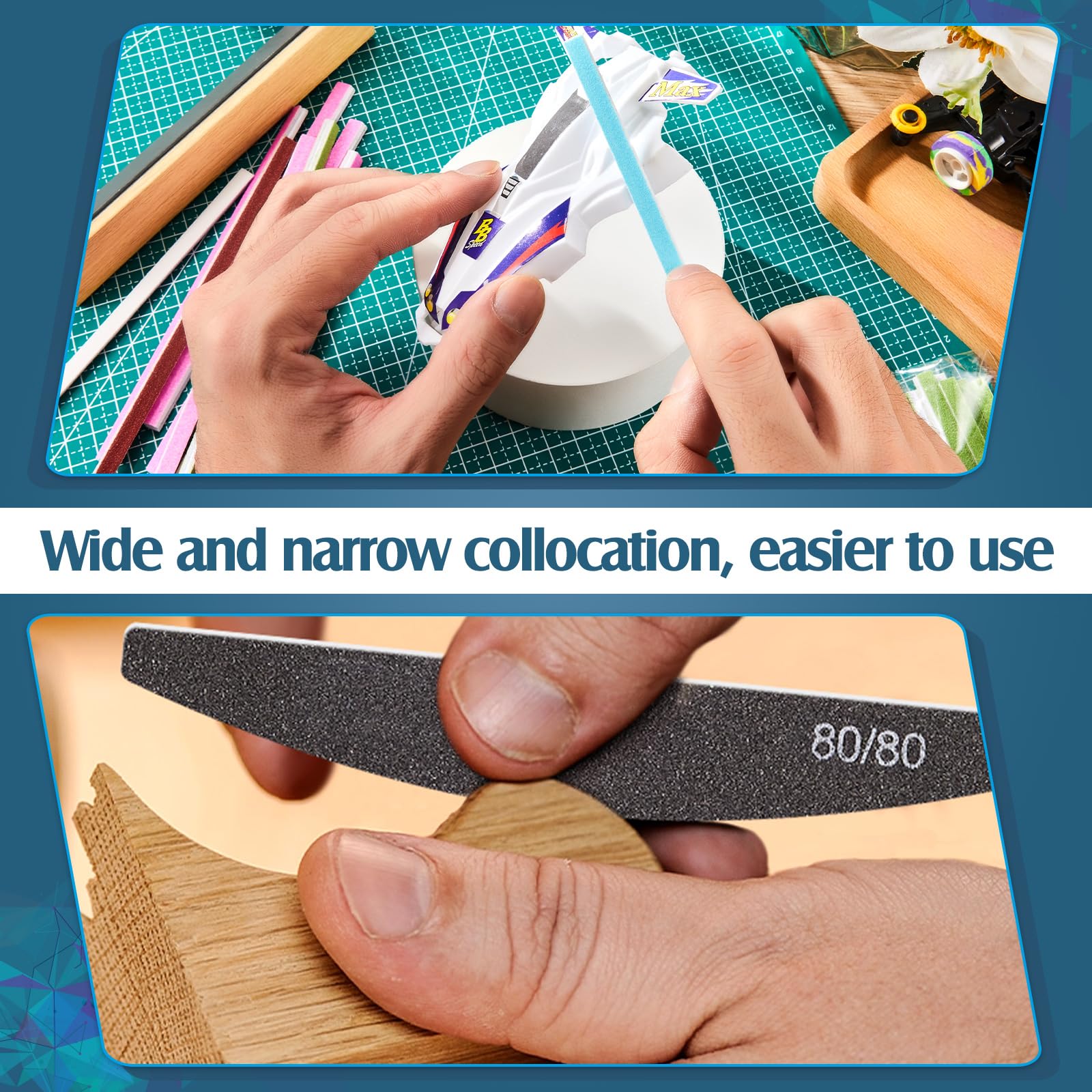 Honoson Sanding Sticks - 70 Pcs for Models & Crafts -5