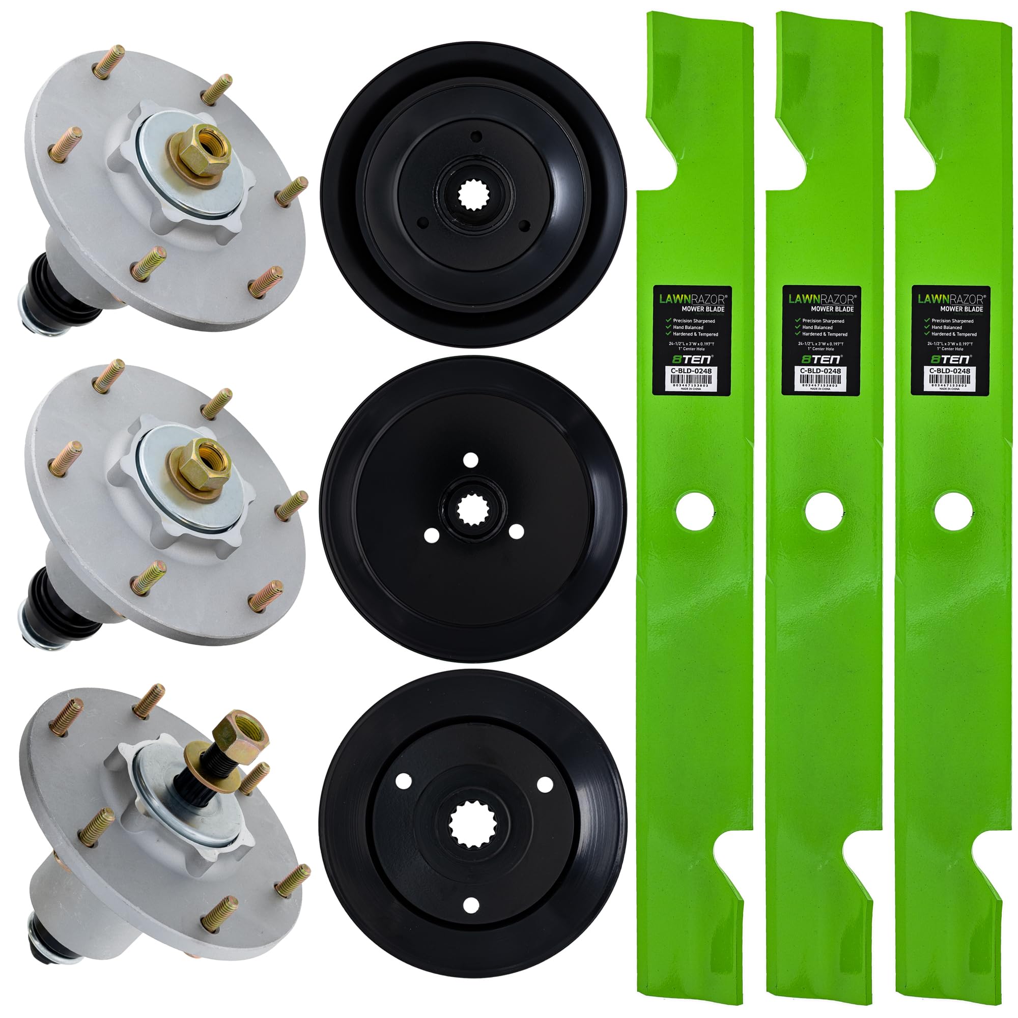 Amazon.com : 8TEN Blade Spindle Kit for Exmark Lazer Z S-Series 72