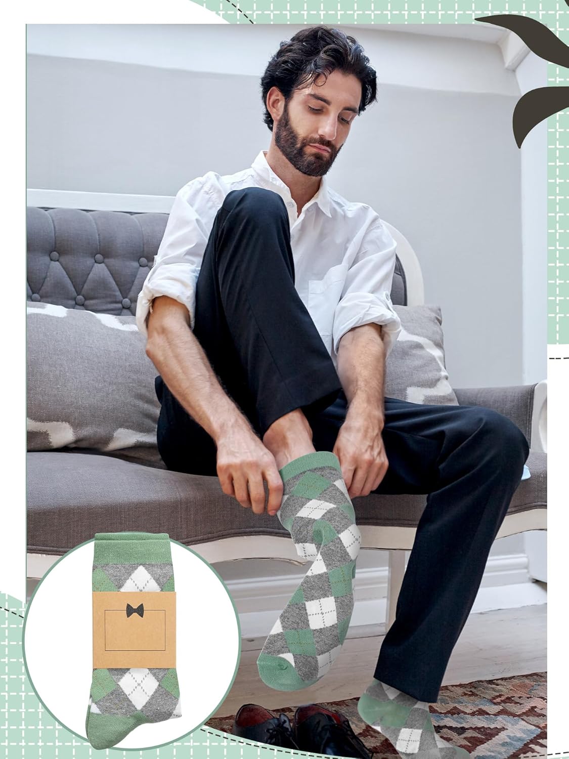 8 Pair Groomsmen Gifts for Men Groomsmen Proposal Socks for Wedding Novelty Funny Dress Socks Best Man Gifts - Image 5