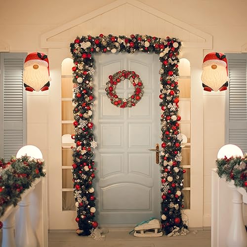 Miniatura 4 de Ornativity Cubierta de luz para porche de gnomo, cabeza de gnomo, invierno, Navidad, porche, cubierta, lámpara de garaje, cubiertas de decoración de