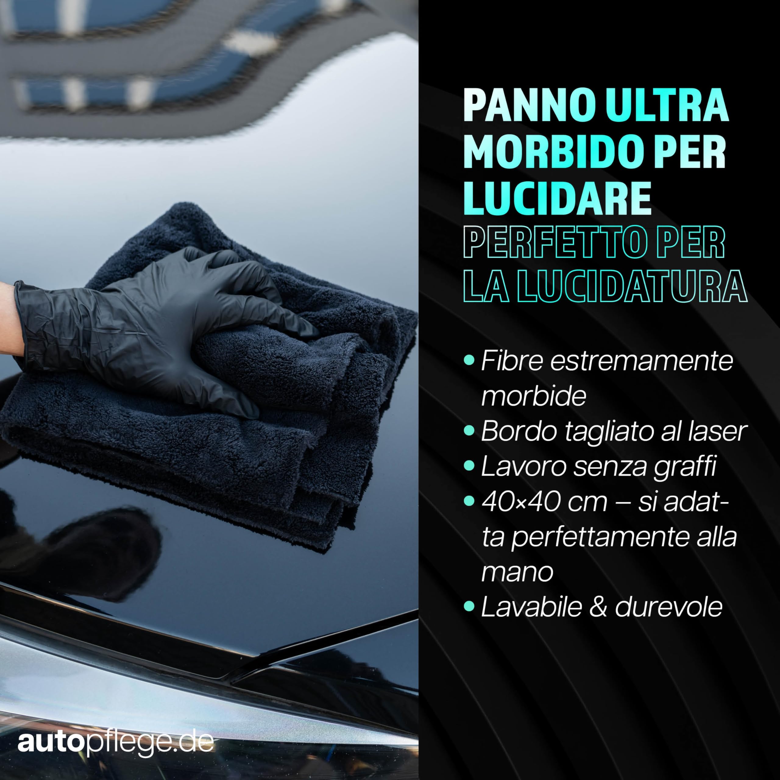 Set di lucidatura per auto | Sonax Polish & Wax Color Nero 250ml Lucidante per auto + Spugna per lucidatura + Panno lucidante | Pasta lucidante per vernici metallizzate scure per rimuovere piccoli