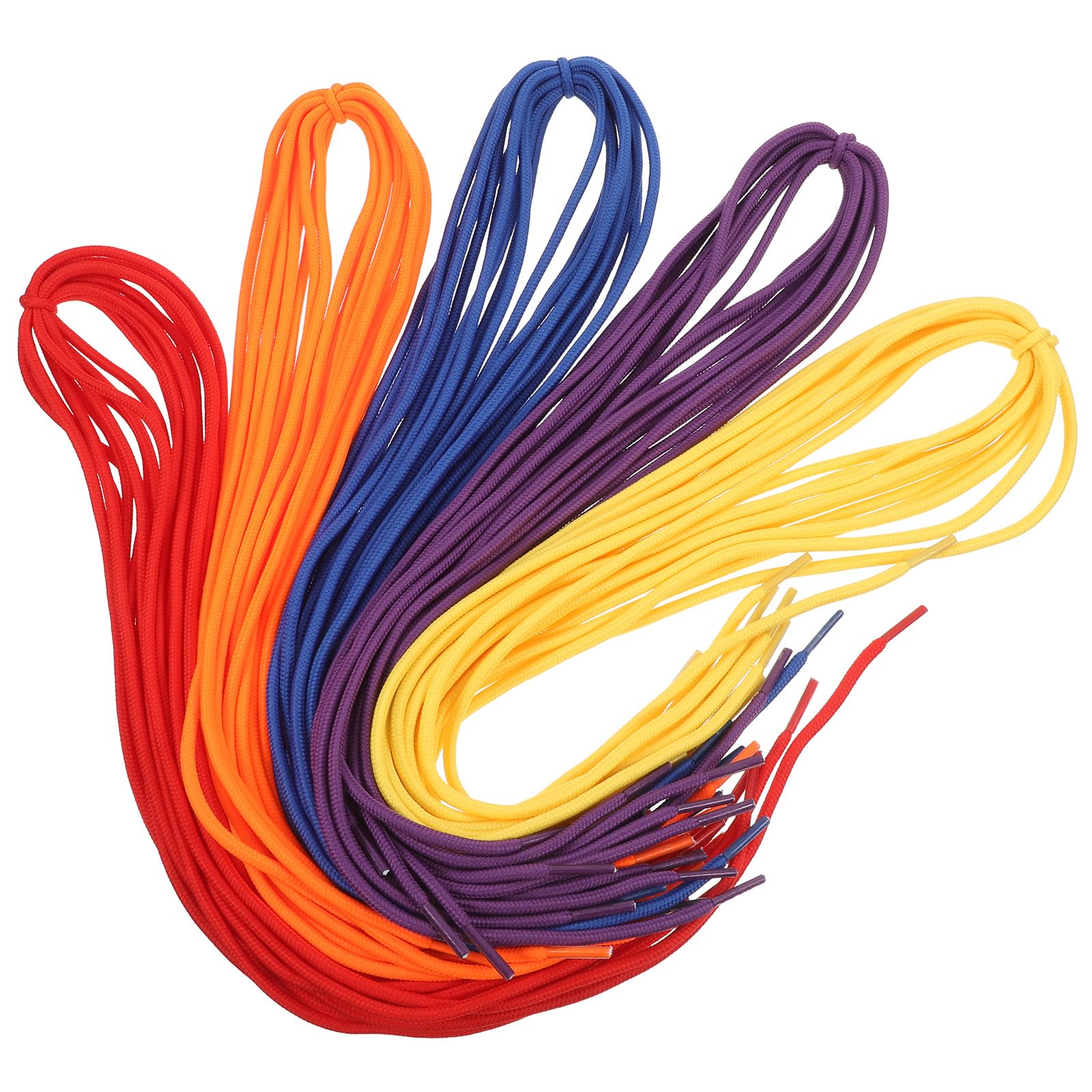 LOGOFUN 50PCS Shoelace Threading Teaching Toys Study to Tie Shoelaces Toys Fine Motor Skills Toy for Kids Kindergarten Game - Colorful