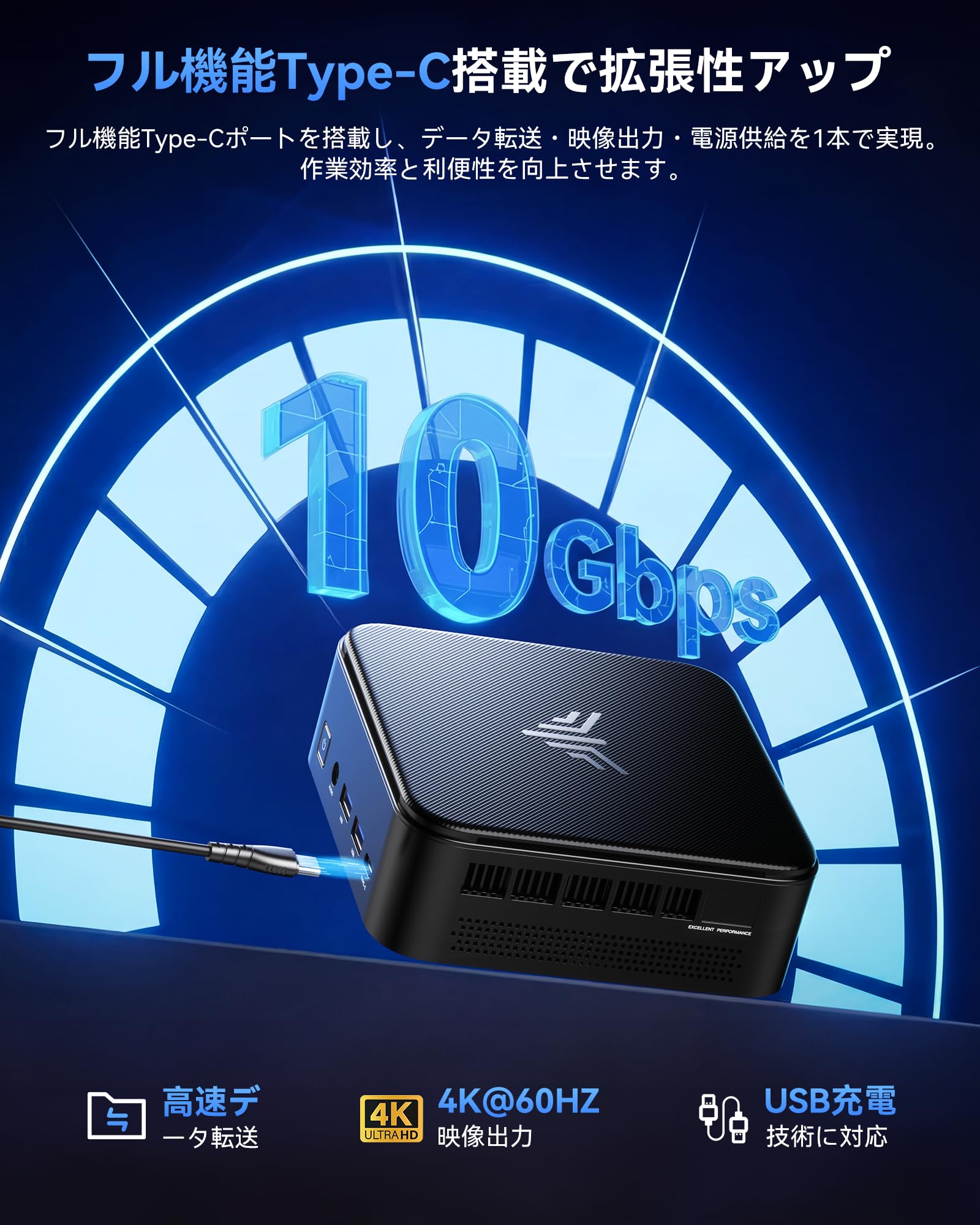 Amazon.co.jp: [Twice faster than 6650H/5825U] NiPoGi Mini PC AMD