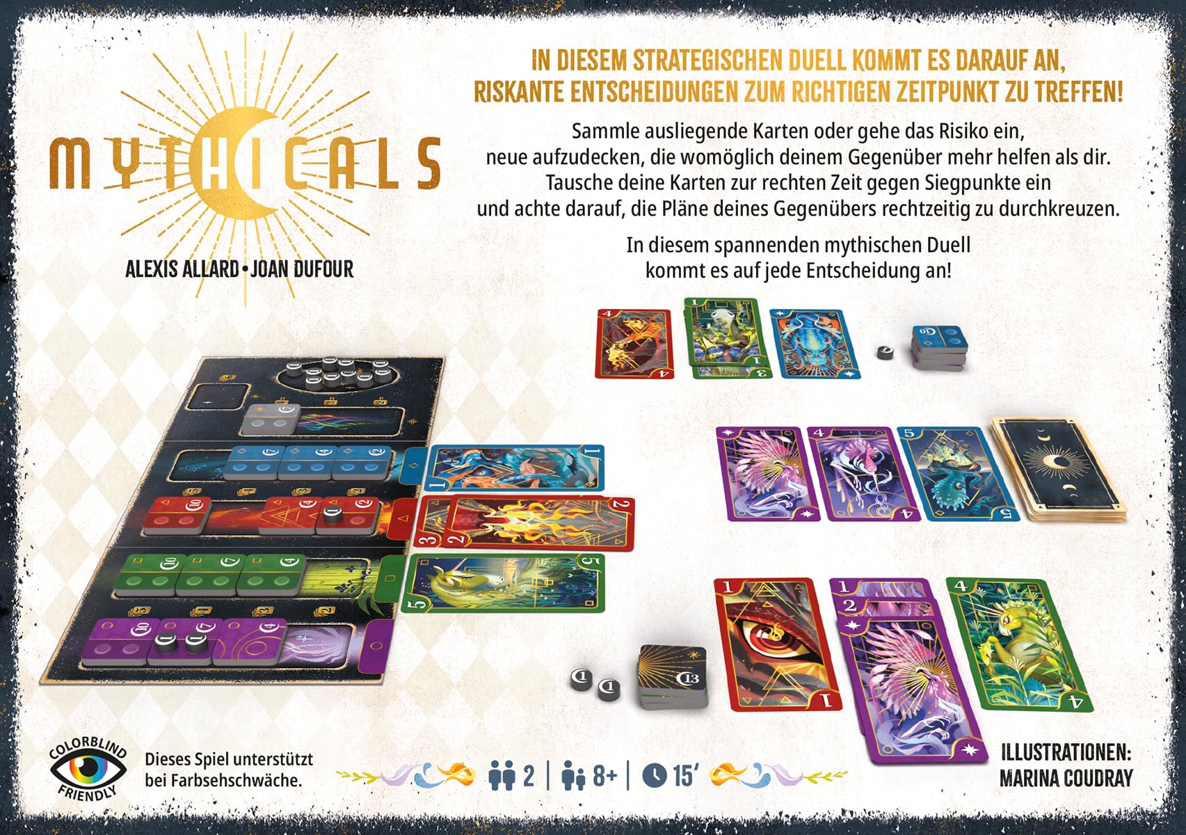 Repos Production Mythicals Board Game Ages 8+ 2 Players 15