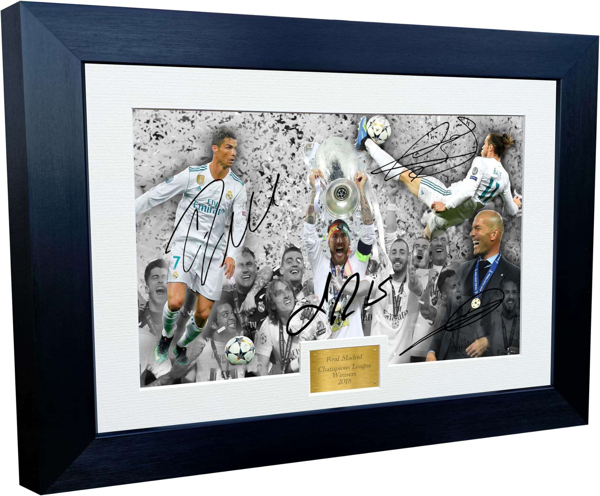 Kitbags & Lockers Real Madrid Picture Frame Black 323mm x 342mm x 1.5mm, 641