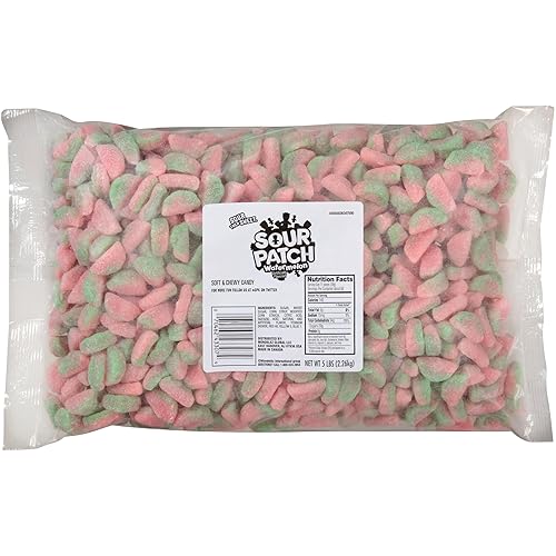 SOUR PATCH Caramelos suaves y masticables para niños bolsa de 80 onzas SOUR PATCH Caramelos suaves y masticables para niños bolsa de 80 onzas