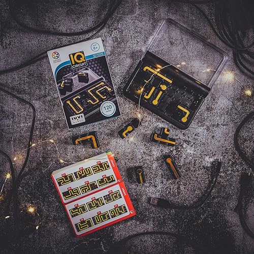 Miniatura 5 de SmartGames IQ Circuit - Juego de viaje portátil con 120 desafíos para adultos de 8 años