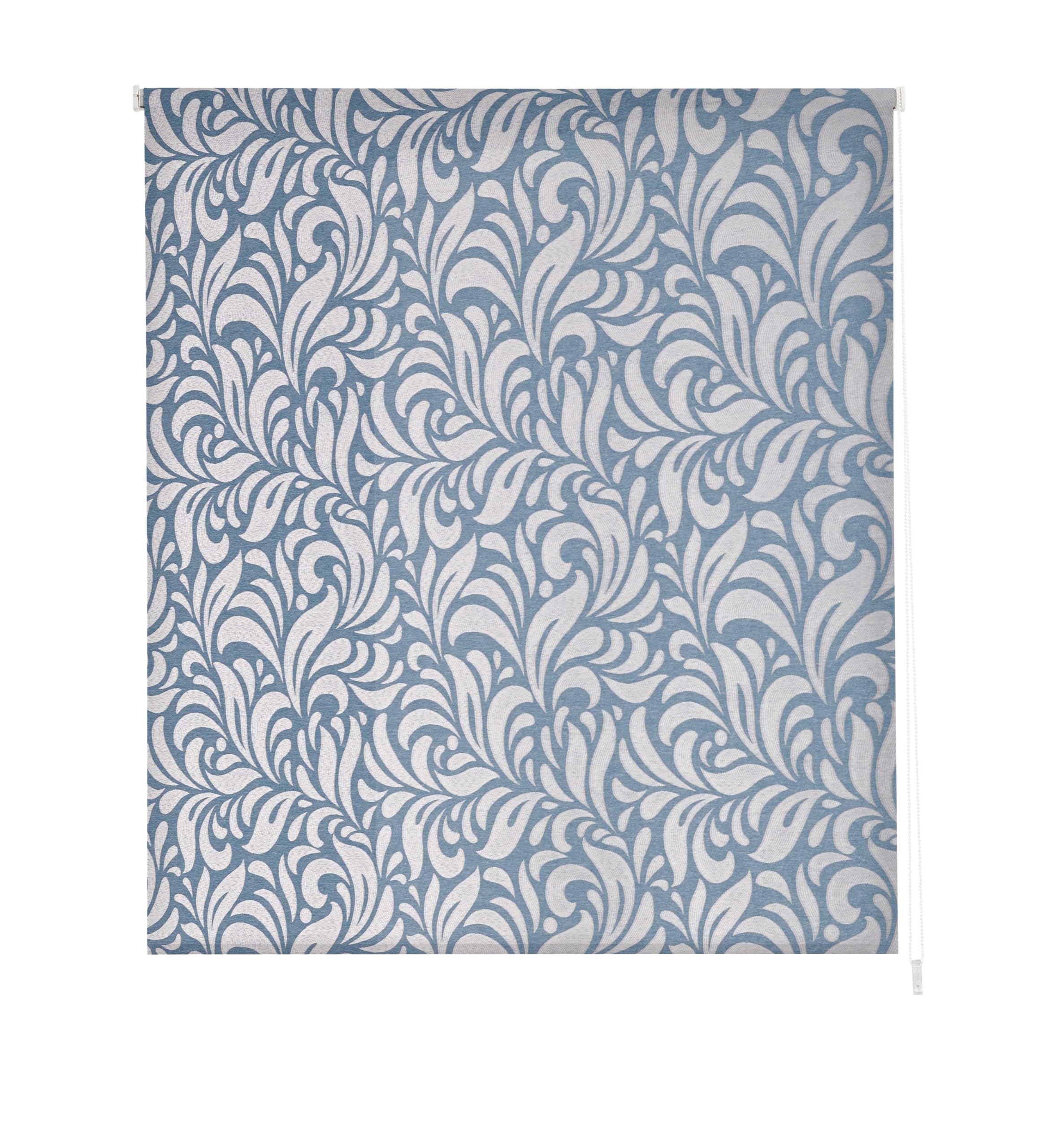 Store enrouleur tamisant bleu 130 x 250 cm pour fenêtre