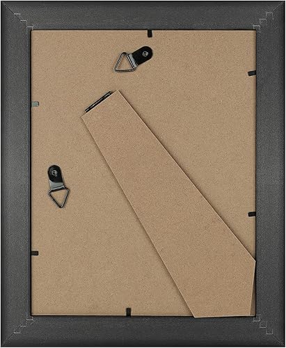 Miniatura 4 de AUEAR, Portarretratos de 8 x 10 pulgadas sin paspartú, marco de pared para galería, exhibición horizontal vertical de mesa (color plateado, 1 unidad)