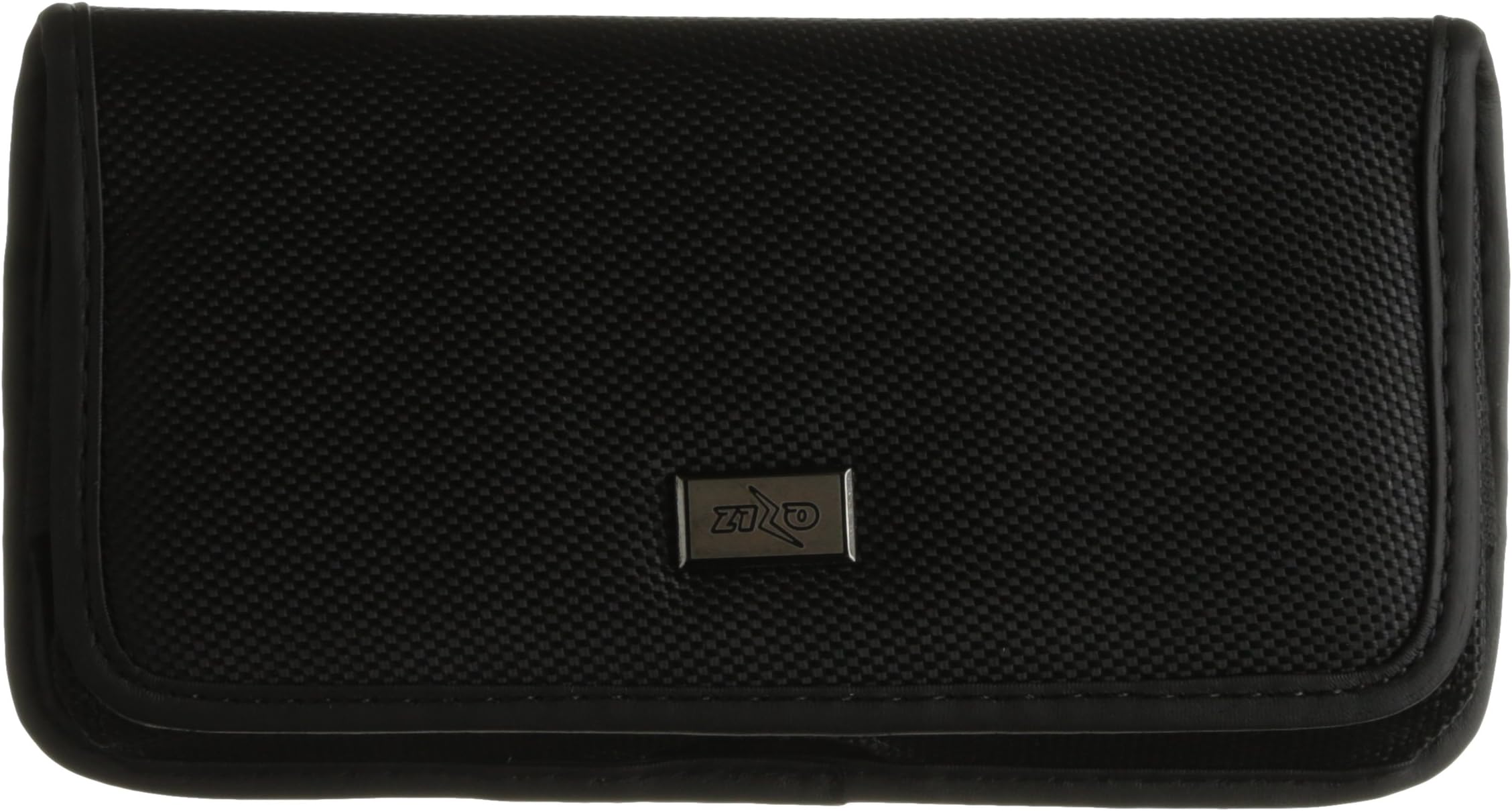 Zizo Premium Horizontal Canvas Pouch with Velcro and Belt Loops for iPhone 6 Plus - Retail Packaging - Black