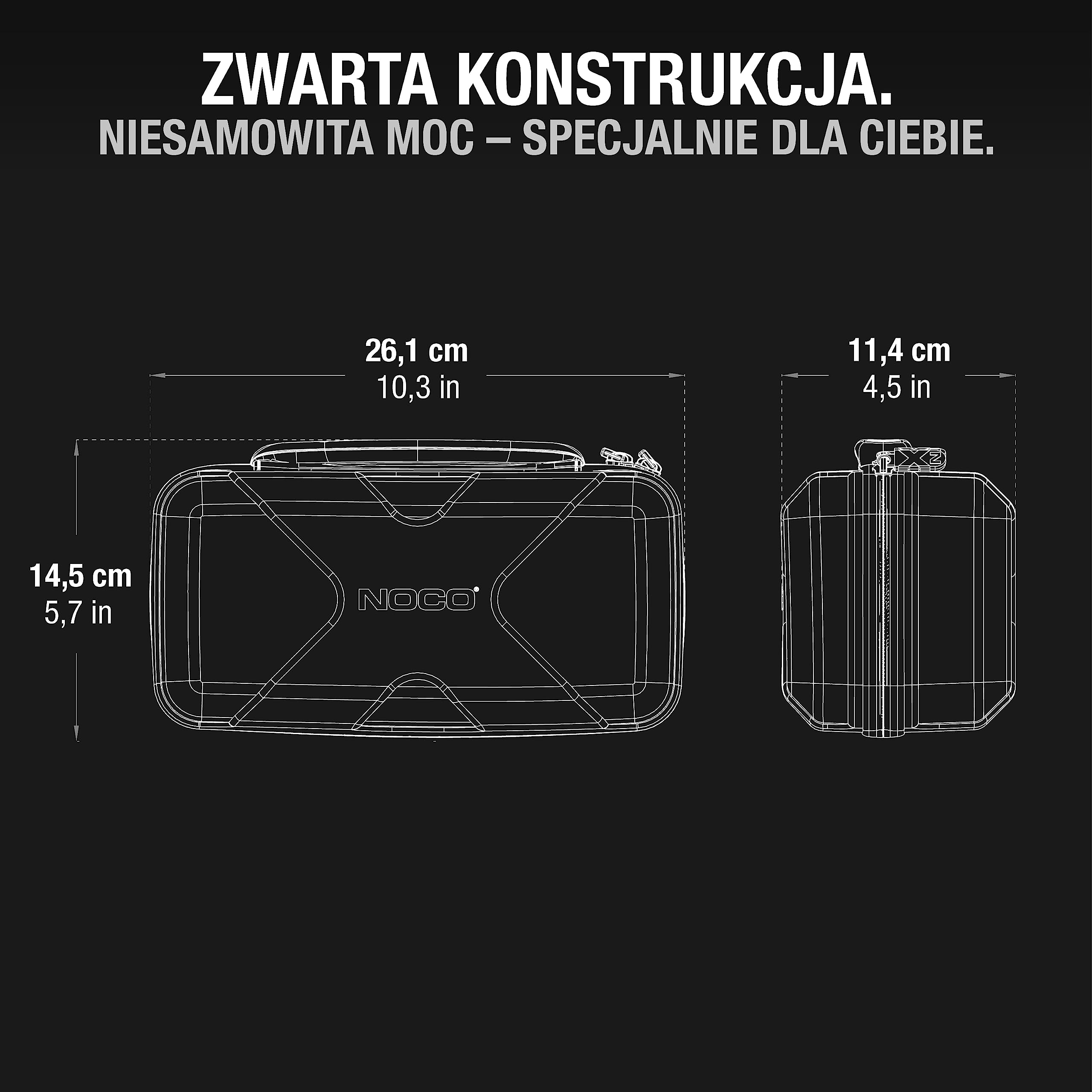 NOCO GBC101 Boost X EVA etui ochronne na urządzenia rozruchowe GBX45 UltraSafe Lithium Jump Starter