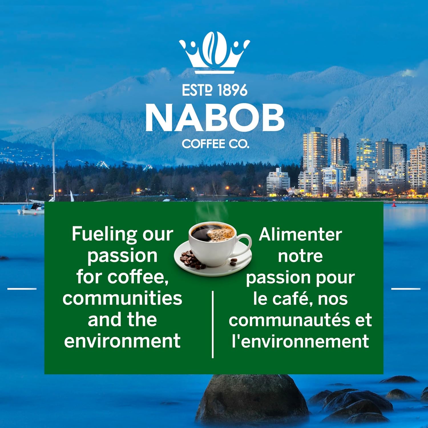 Nabob Organic Gourmet Blend Ground Coffee, 915g/32.3 oz., {Imported from Canada}