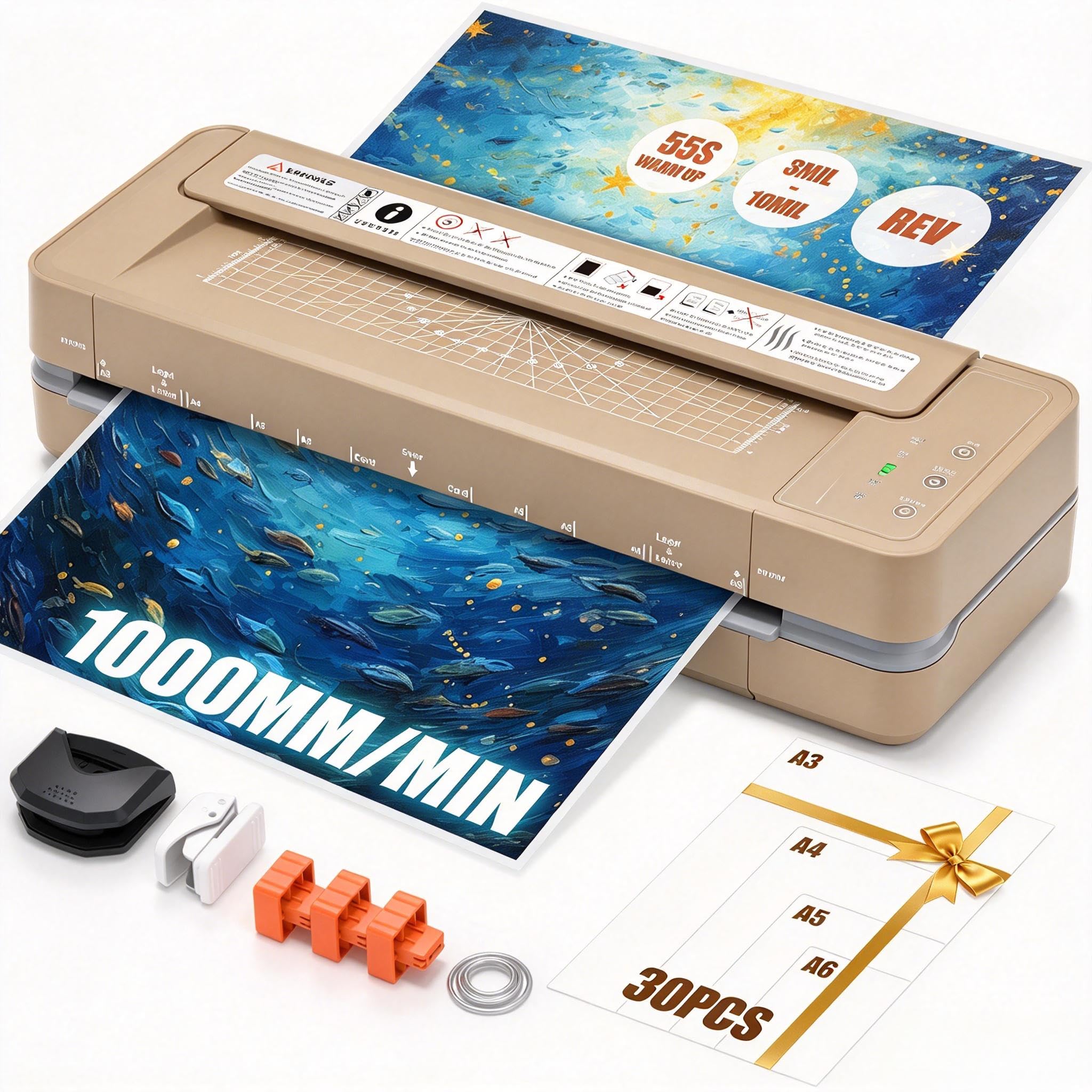 Chilino 13inch Heavy-Duty 4-Roller 11x17 Laminator