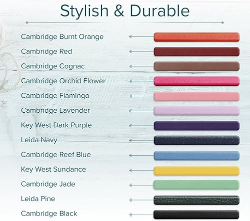 Miniatura 6 de Harbor Agenda mensual grande 2025-2026, calendario y cuaderno, piel sintética duradera, 14 meses, 96 páginas, tapa suave y ligera, color negro