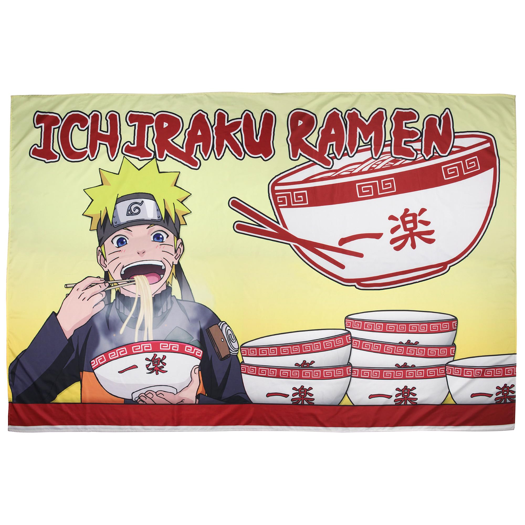 JUST FUNKY Naruto Shippuden Tapestry Wall Art Hanging Decor Anime Ichiraku Ramen 53" x 81"