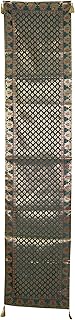 Mogul Interior Indian Inspired Table Tapestry Varanasi Silk Green Sari Table Runner Throw 72x16