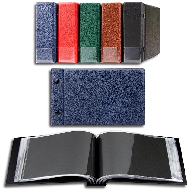 Prophila pequeño álbum para 100 Tarjetas Postales y Cartas de hasta 190 x 125 mm, Azul