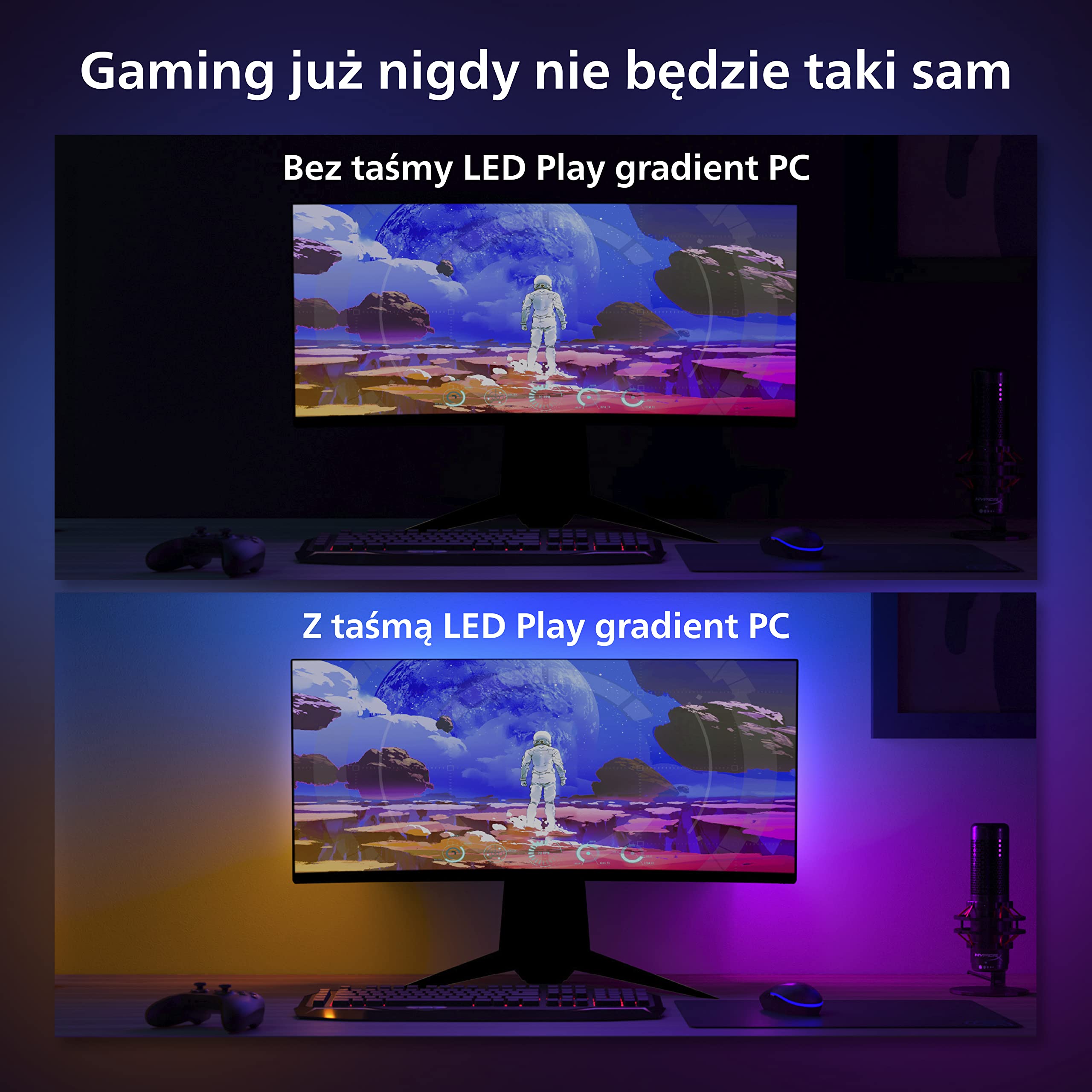 Philips Hue White and color ambiance Taśma LED Play gradient PC 24" 27"