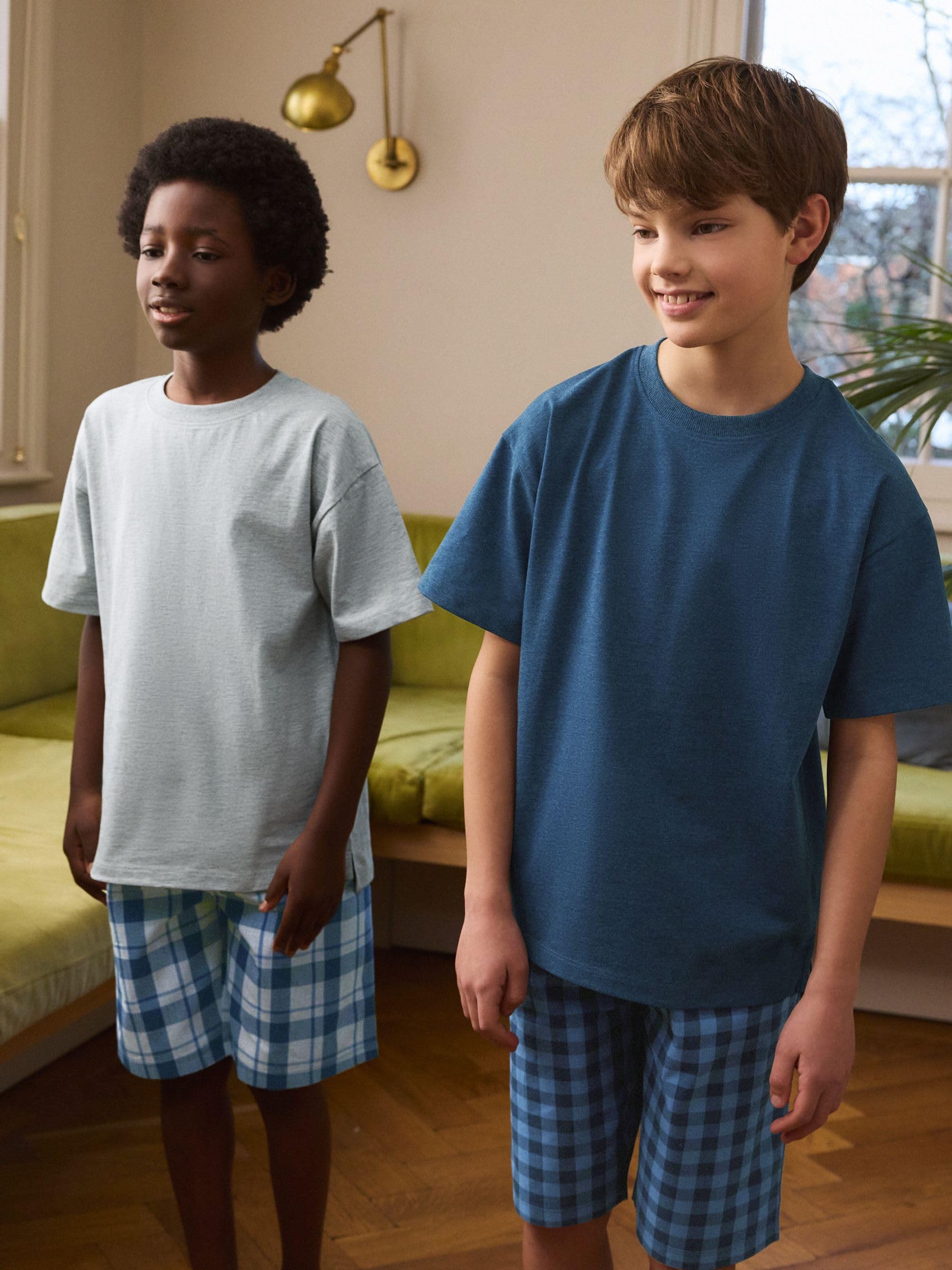 NEXT Jungen Karierte Pyjamas, 2er Pack