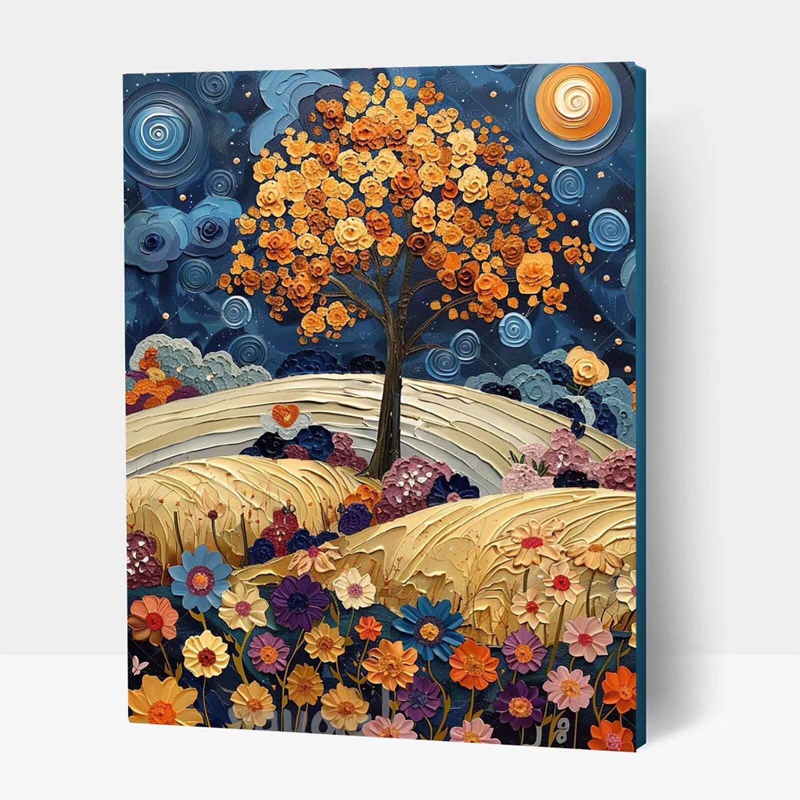 Cadeau 100x135cm Diamond Painting Arbre et Ciel Étoilé : Le Kit Créatif Idéal pour Adulte - 8