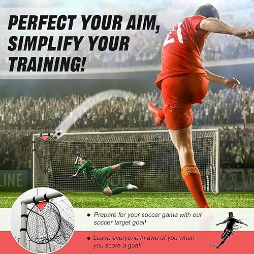 Miniatura 4 de BOHEN Juego de 2 unidades de objetivos de fútbol  Pop-up portátiles Top Bins Target  Fútbol de precisión de disparo para diversión sin fin y