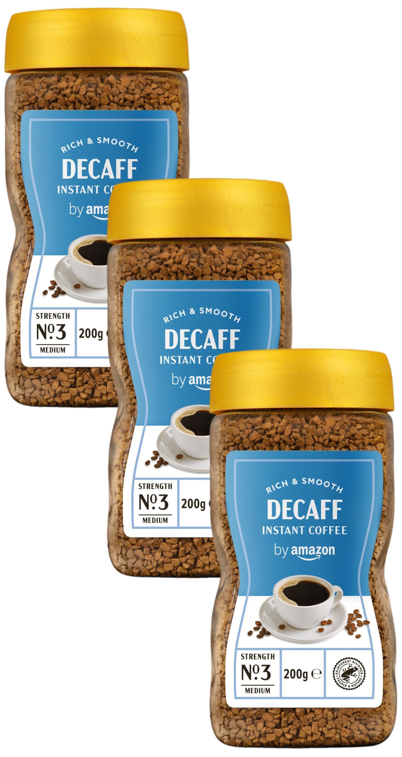 by Amazon Gold Instant Coffee, Medium Roast, 200g, Rainforest Alliance Certified — view 9