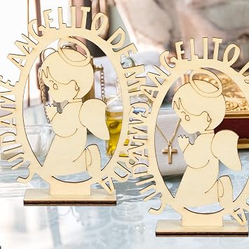 Marsui 16 Pcs Baptism Centerpieces for Tables Bautizo,Classic Styles
