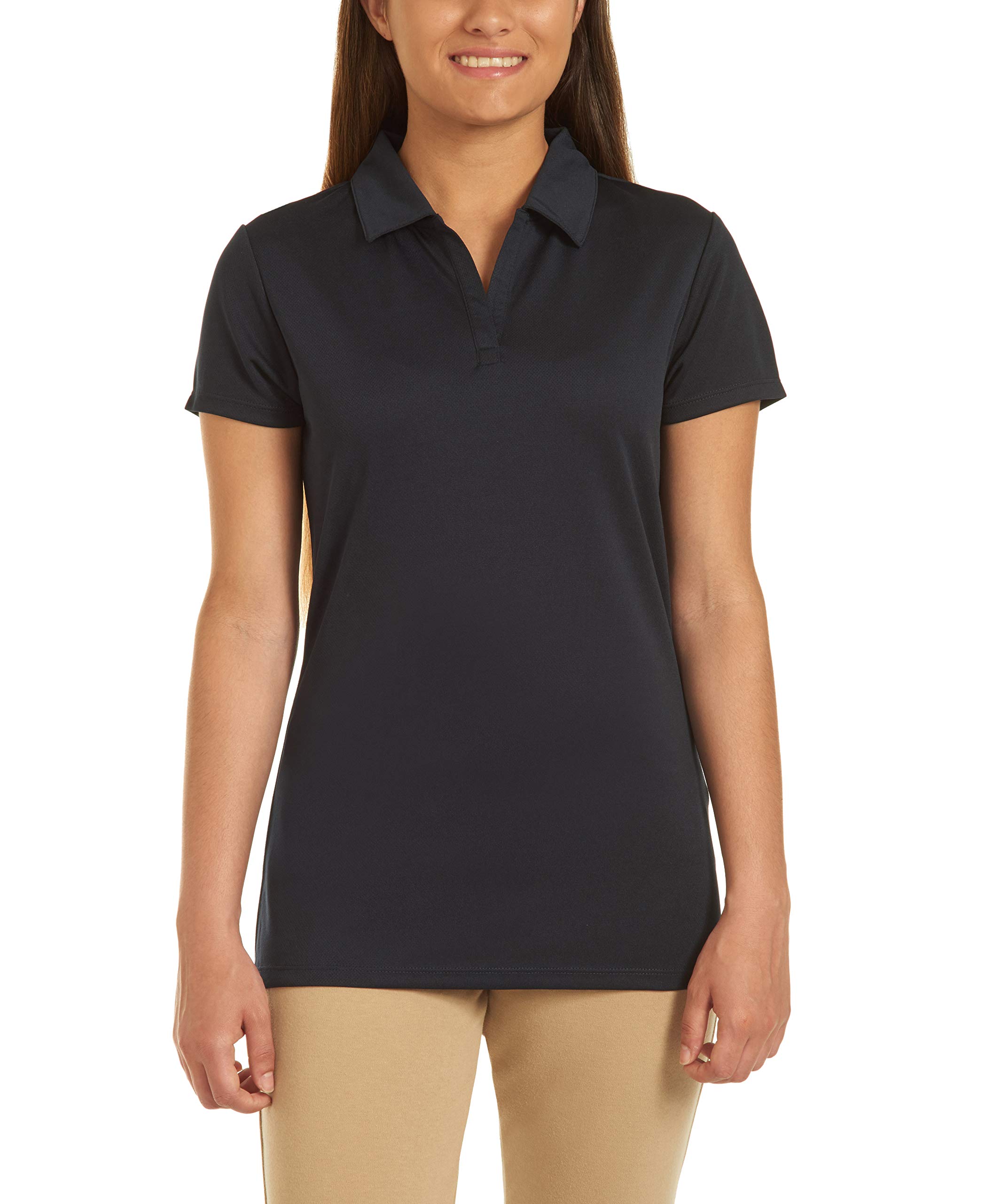 Photo 1 of Chaps Junior's Uniform Short Sleeve Performance Polo Juniors 3/5 Navy