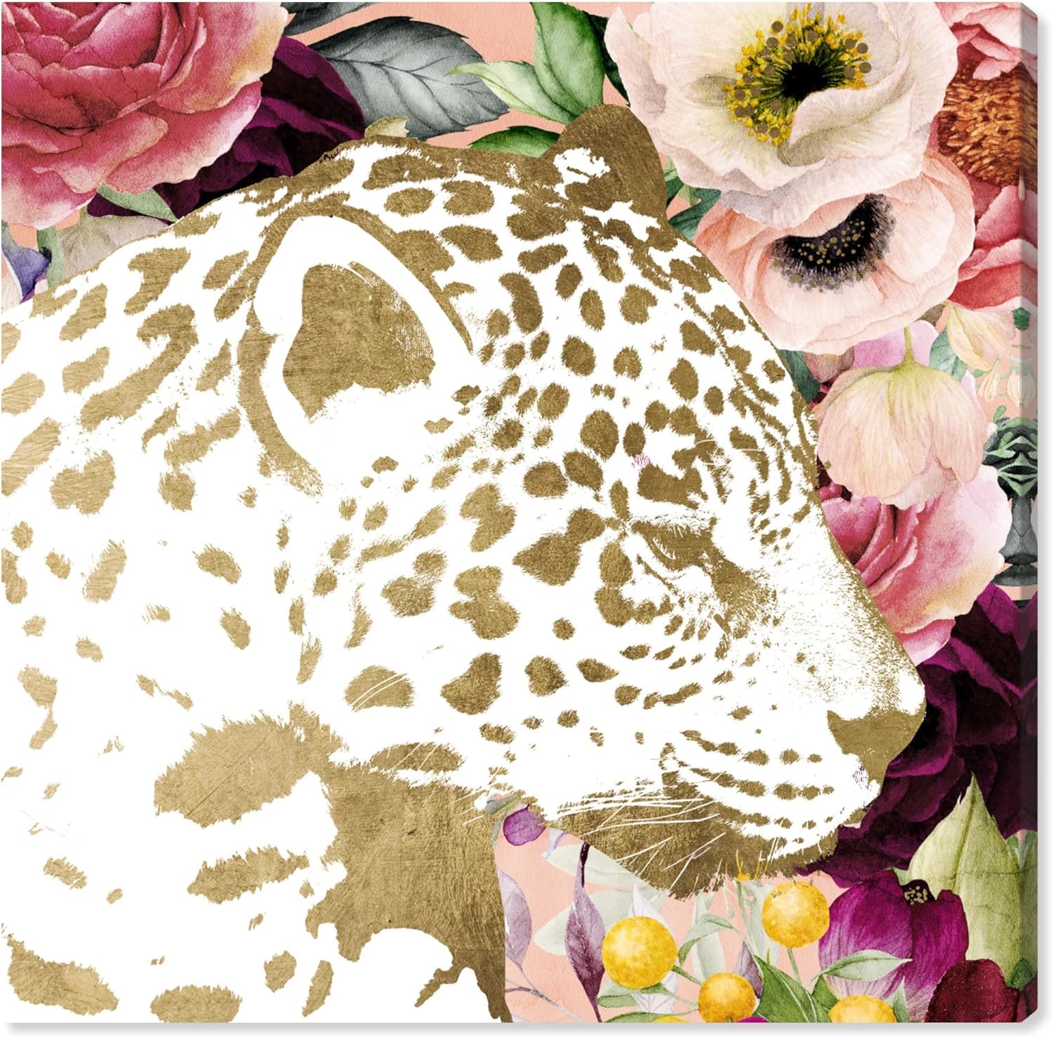 The Oliver Gal Artist Co. Fashion and Glam Wall Art Canvas Prints 'Jaguar Glam' Fashion