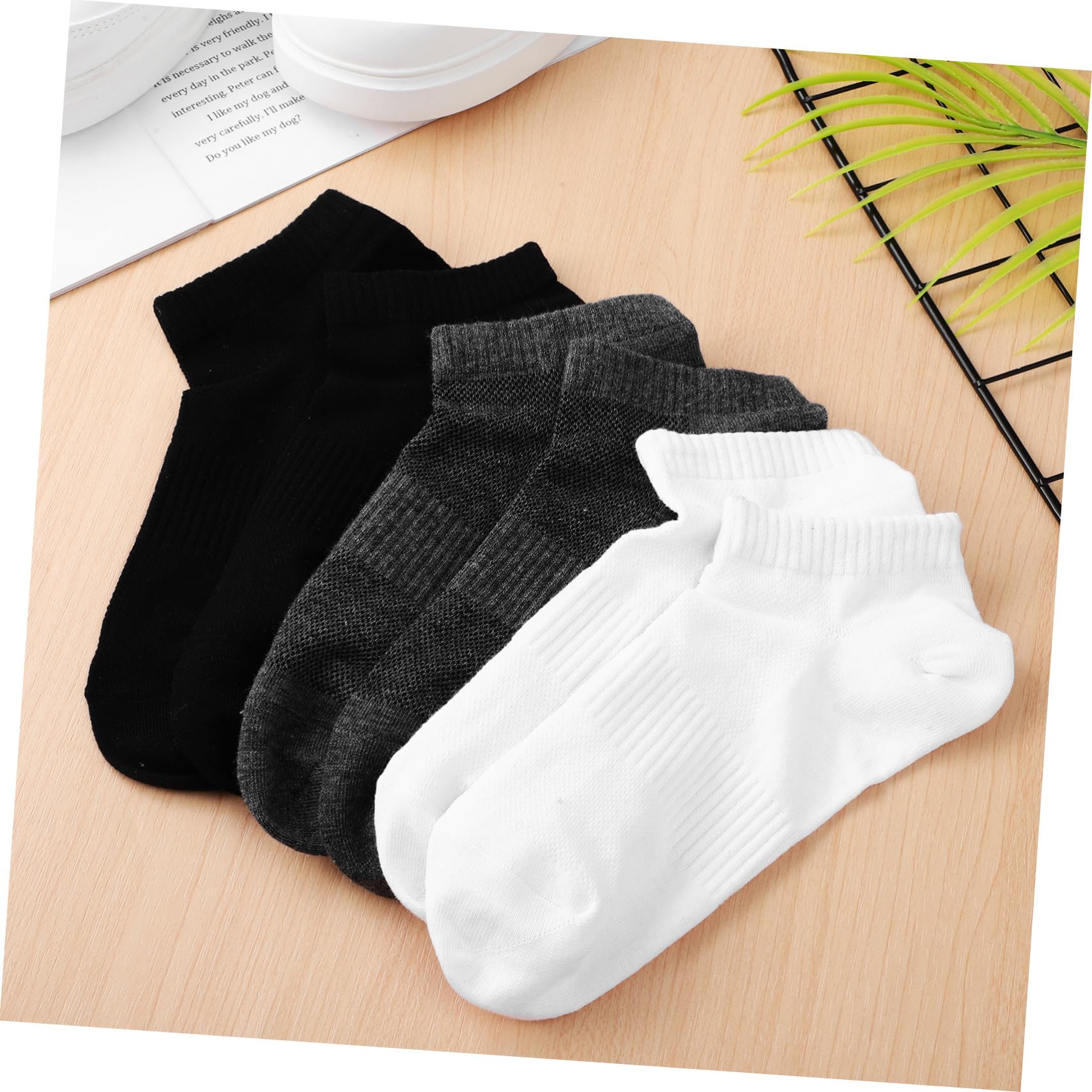 TOYANDONA 9pares Calcetines Deportivos para Correr Cortos de Algodón Transpirables para Hombre Calcetines Tobilleros Invisibles para Deportes y Correr