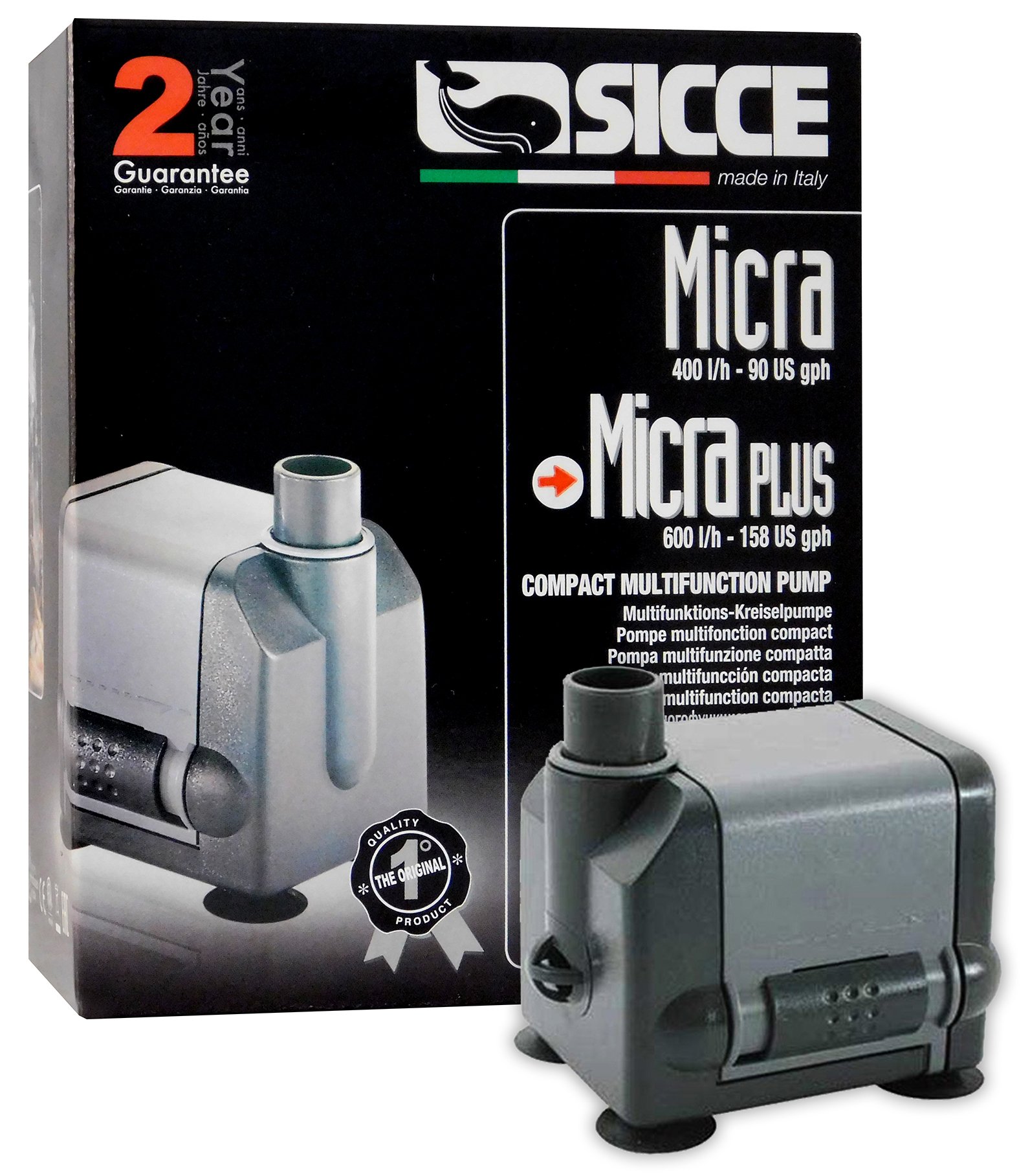 Sicce Micra Plus Pump 600Lph Submergible Aquarium Pump