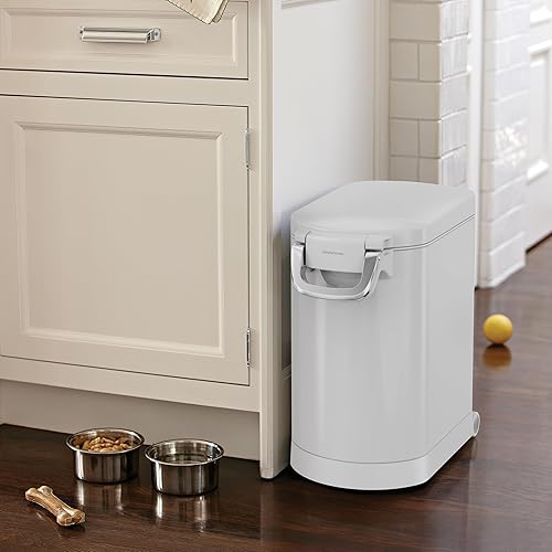 Miniatura 5 de simplehuman Contenedor mediano de almacenamiento de alimentos para mascotas, 25 litros, 27 lb  12.2 kg, para alimentos para perros, gatos y aves,