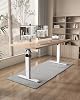 Flamaker Standing Desk 140 x 70 cm, Height-Adjustable Electric Desk with Memory Function, Computer Desk with Cable Management, Electric Standing Desk, Home Office Desk, Beige