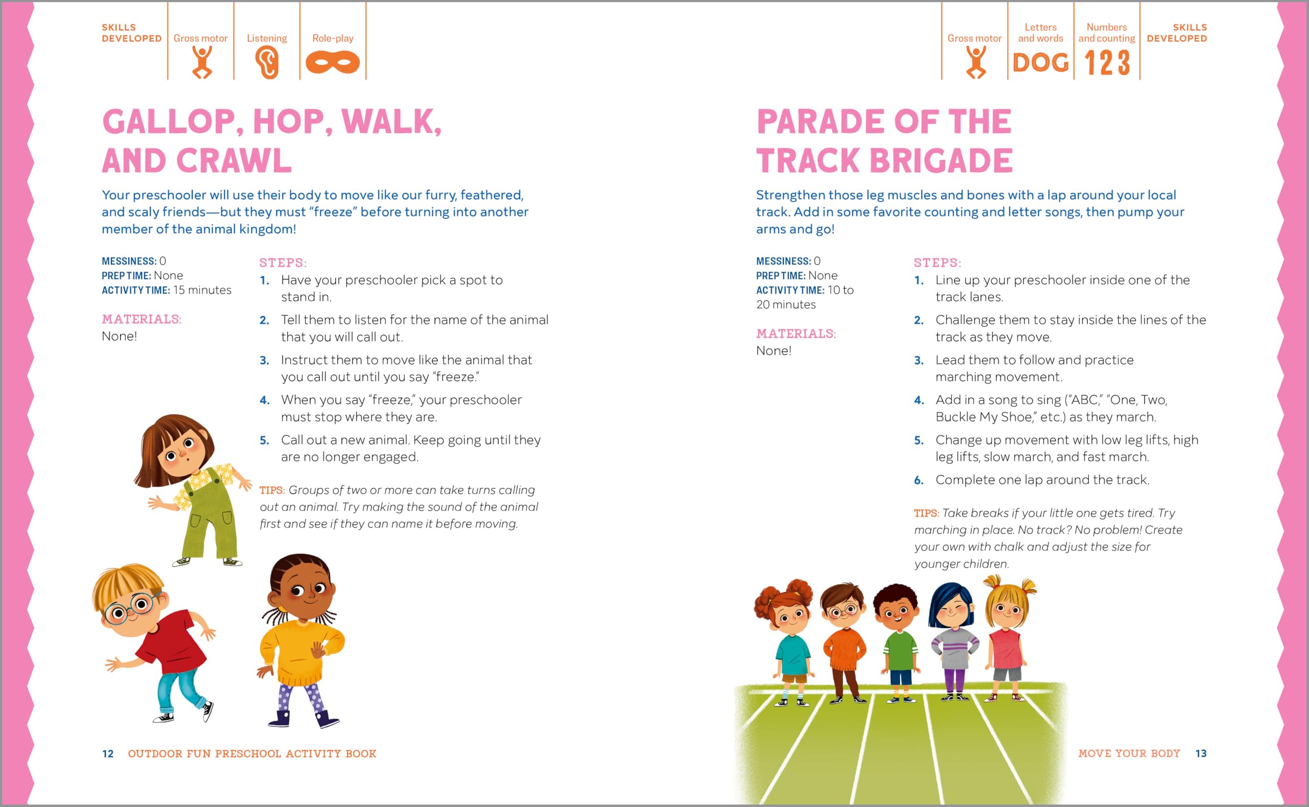 Outdoor Fun Preschool Activity Book: 80 Skill-Building Activities for Outside Play