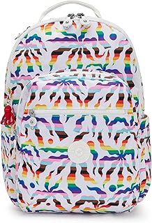 Women's Seoul 15" Laptop Backpack, Durable, Roomy with Padded Shoulder Straps, Rainbow Palm, 12.8''L x 17.3''H x 9''D