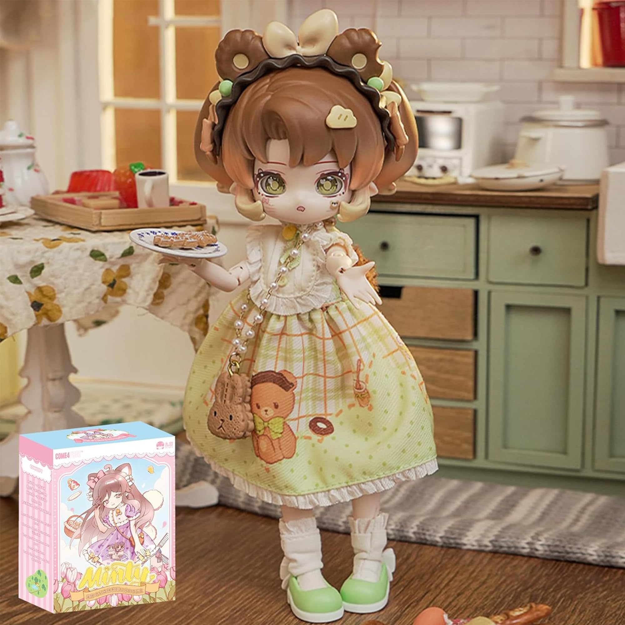 TOYVERSE COME4FREE BJD Minty The Enchanted Forest Series, LiuXin The Bear, Standard Edition, 1 piece/19 cm, BJD doll, movable dolls with doll clothes, birthday gift, ages 15 and up — image 1