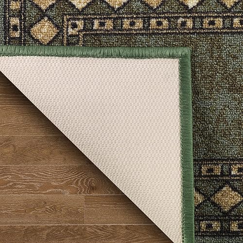 Miniatura 322 de Antep Rugs Alfombras modernas con bordes de 2 x 7 pies antideslizantes (antideslizante) de perfil bajo con parte trasera de goma para interiores