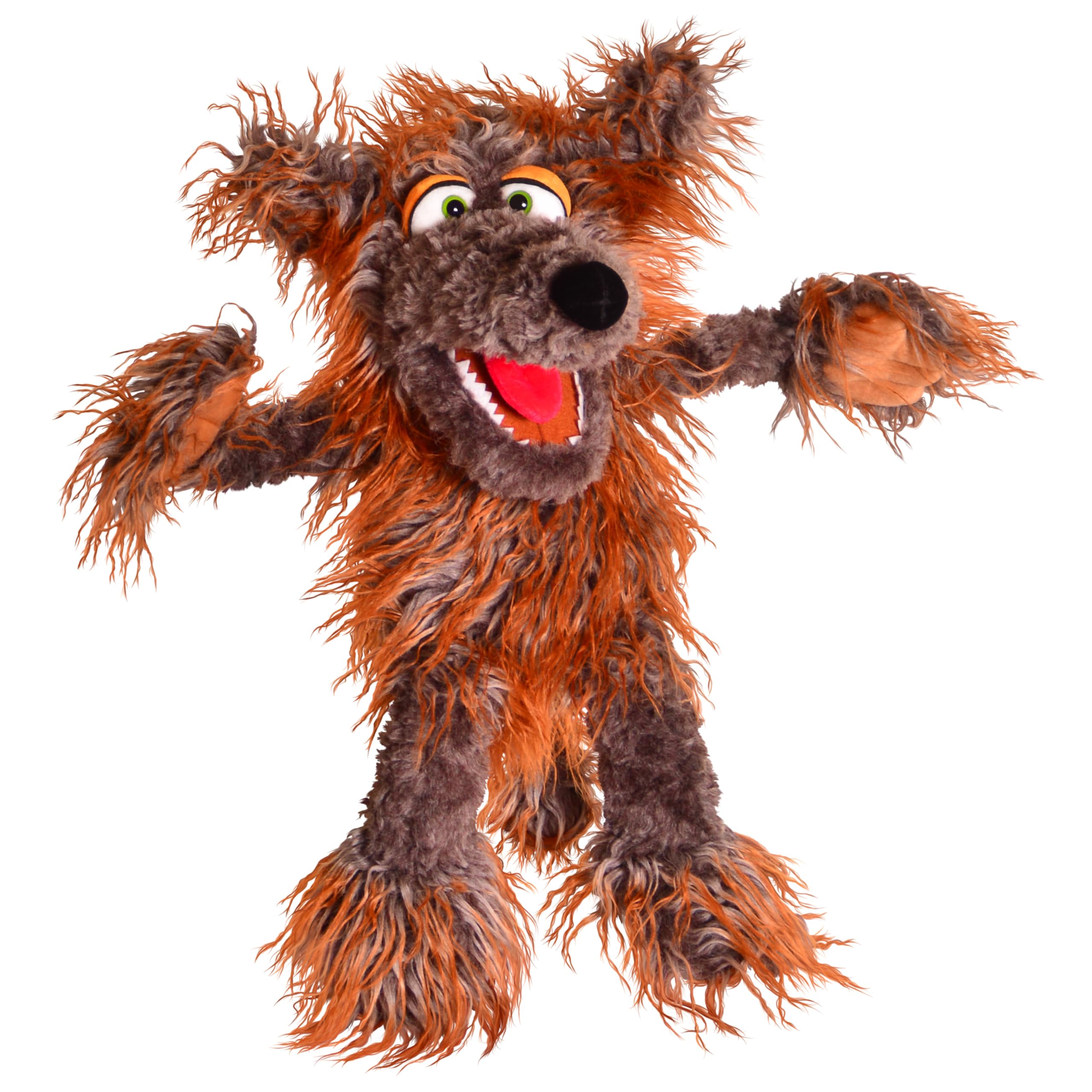 Living Puppets 20-Inch Plush Big Brown Dog Hand Puppet - Fine