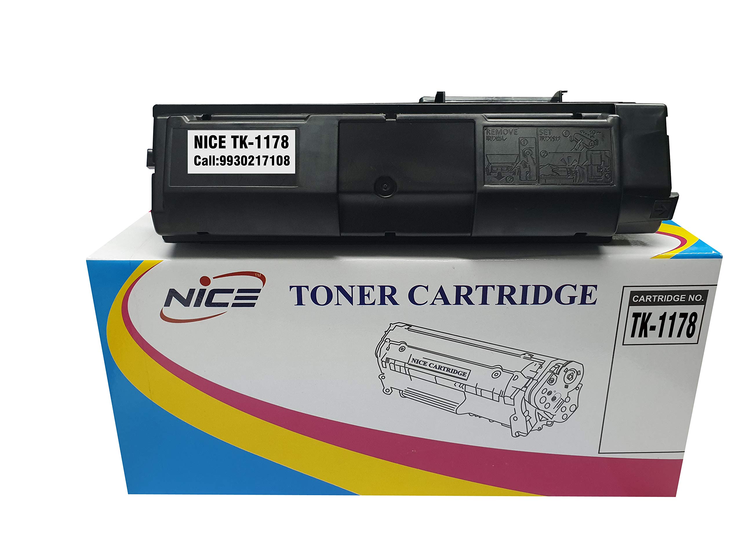 Nice TK-1178 Black Compatible Toner Cartridge for Kyocera M2040dn, M2540dn, M2540dw, M2640idw Printer (Set of 1 PCs TK-1178 Toner Cartridge)