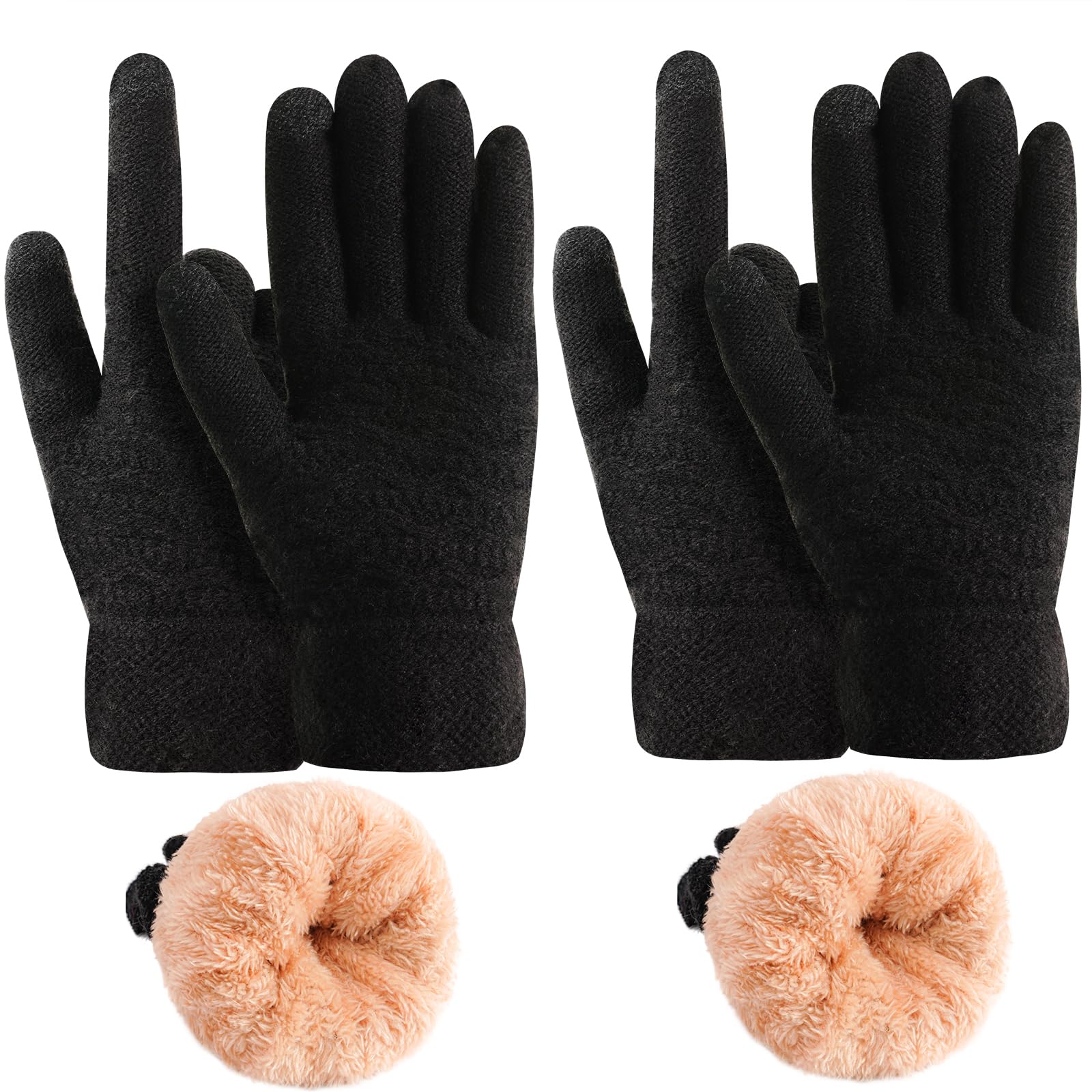 Gants d'hiver chauds pour écran tactile pour femme