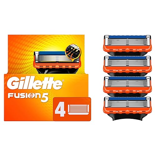 Gillette Fusion5 Razor Blades for Men, 4 Razor Blade Refills - Razor Blade - Fusion5 4ct