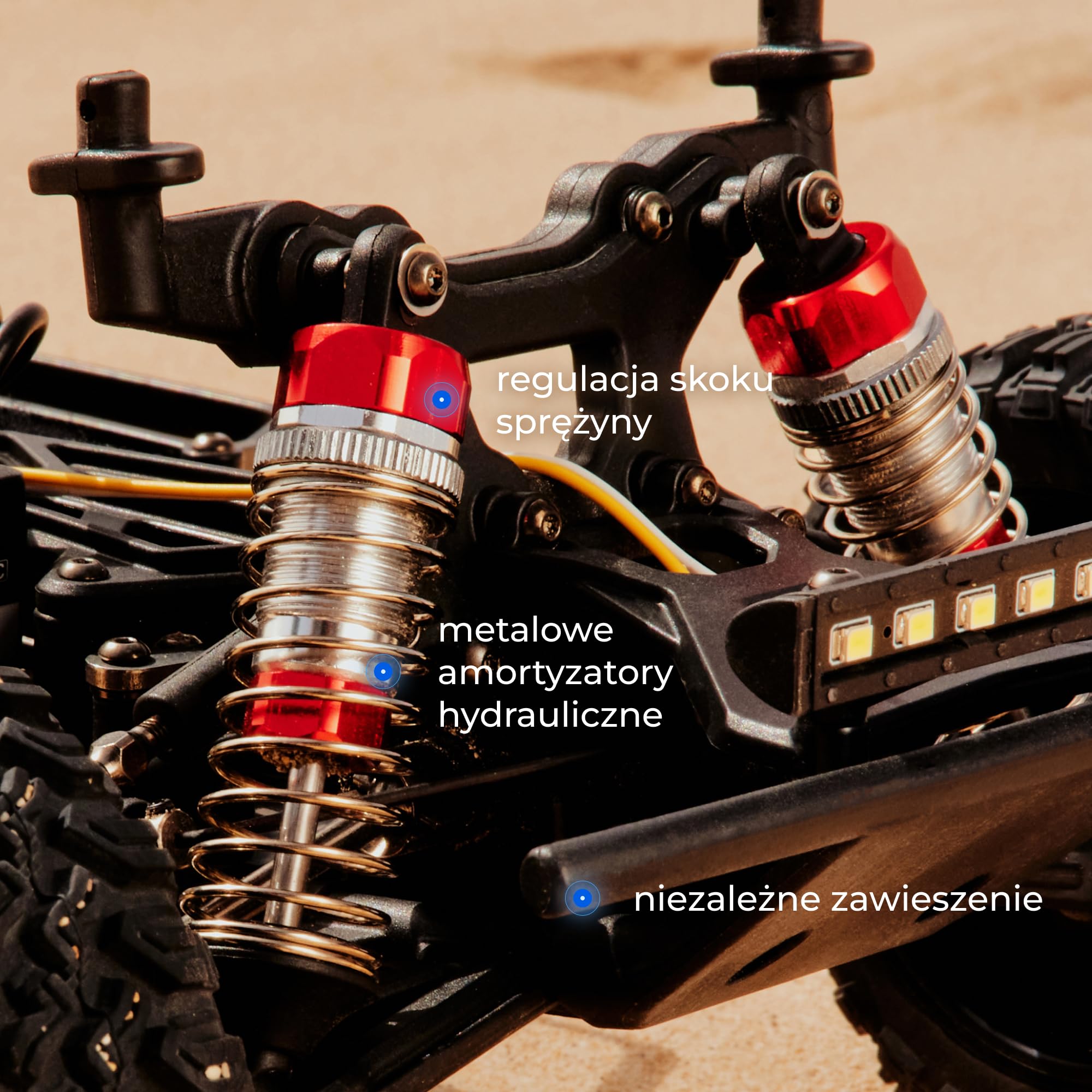 Overmax X-Giron zdalnie sterowany samochód RC 4WD 1:10 Offroad, 70 km/h, bezszczotkowy silnik, hydrauliczny amortyzator, zdalne sterowanie Dumbo X5P, zasięg 300 m, akumulator LiPo, od 14 lat