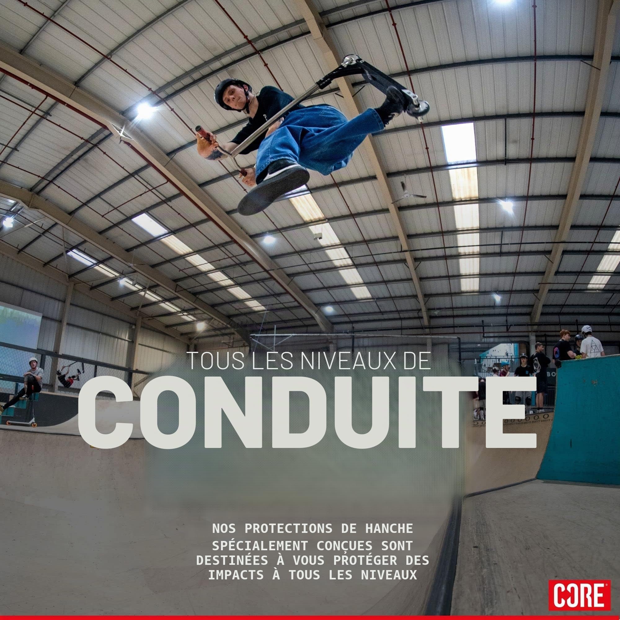 CORE Protection Stealth Impact Short Skateboard Mixte