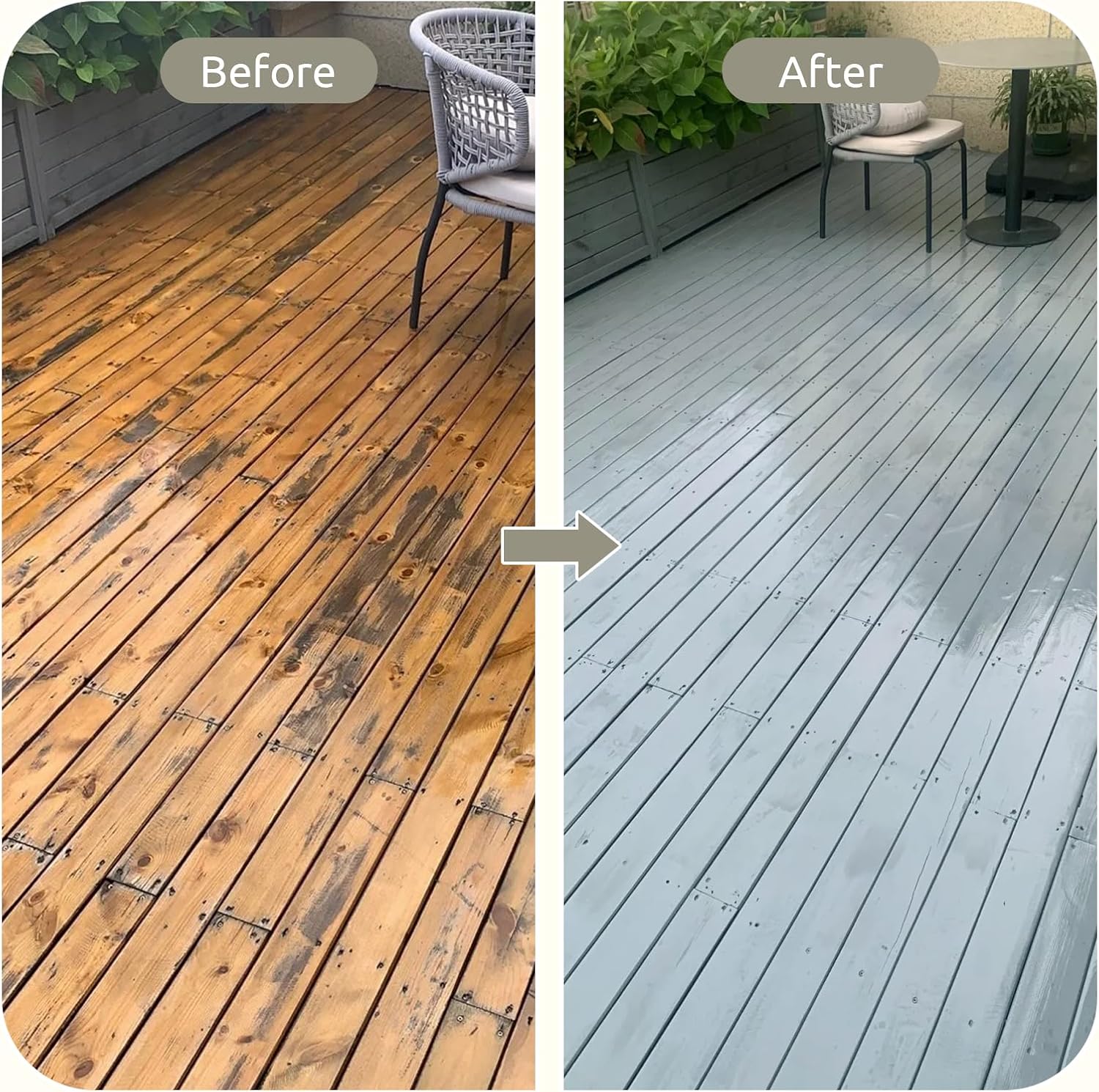 2K Outdoor Indoor Cabinet Furniture Paint With Tools - Water-Based, Low Odor All-in-One Paint - No Sanding, No Priming - Matte Finish for Wooden Floor, Doors, Tables, Dressers, 16oz, Distance