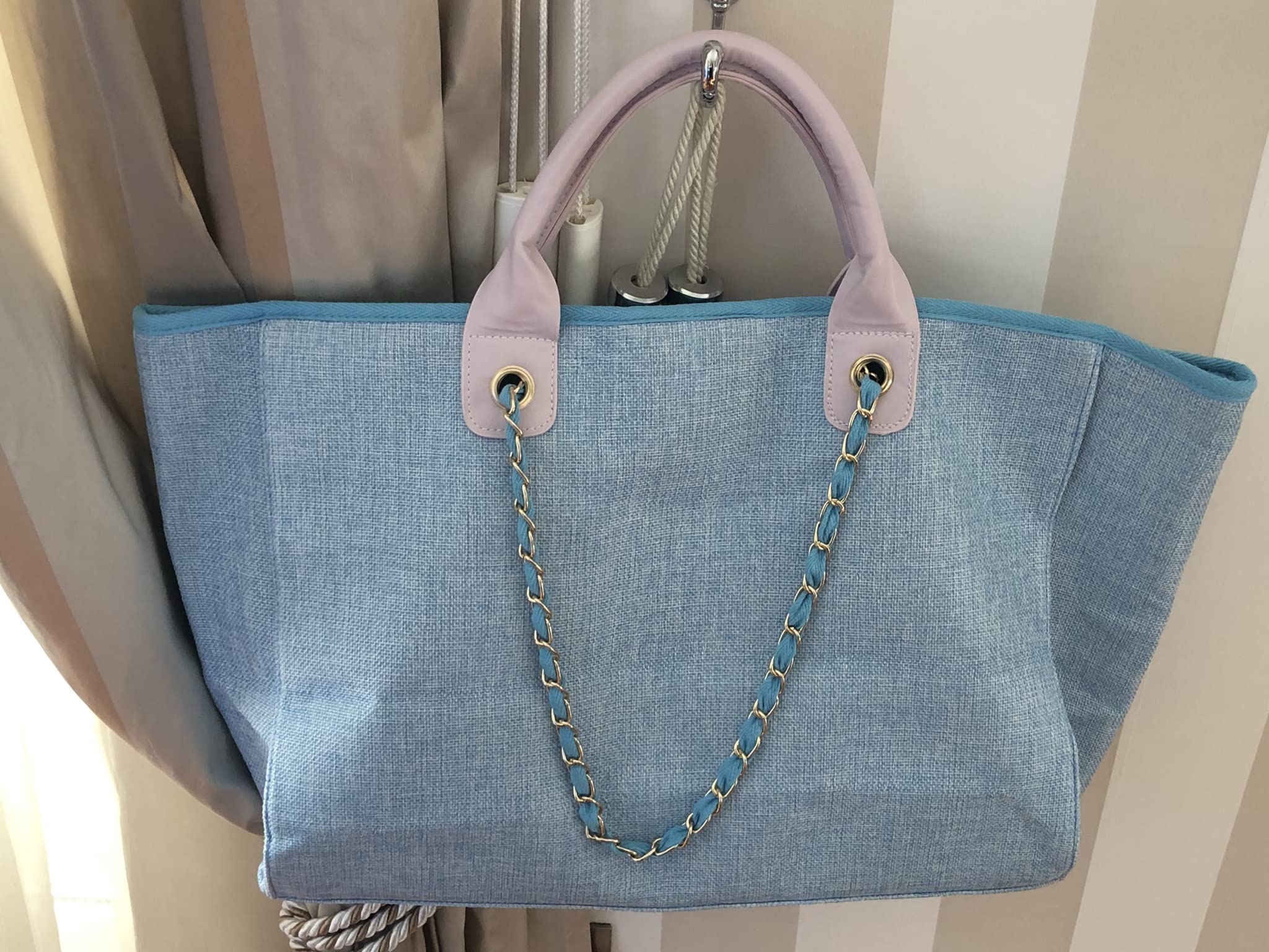Bolso de mano para playa, mar, paseo, beach Bag tela Juta Boho Ibiza Formentera