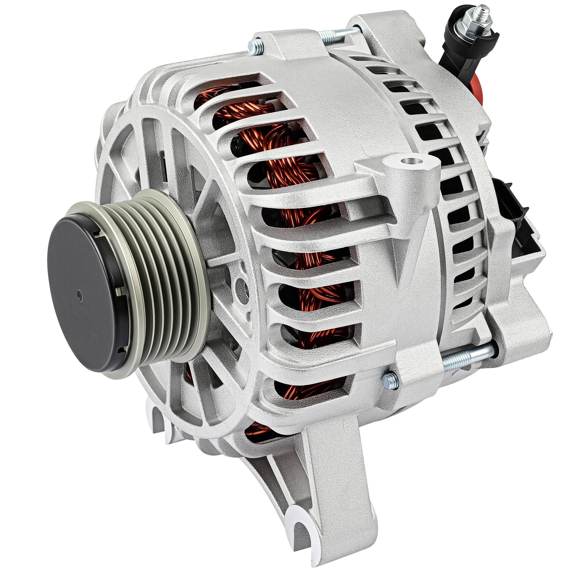 Photo 1 of SCITOO New High Output Alternator Fits for Ford Expedition 4.6L/5.4L 2003-2004,for Lincoln Navigator 5.4L 2003-2004 - 12V 135Amp CW 6-Groove Pulley, Replace OEM 8303 3L7410300BA