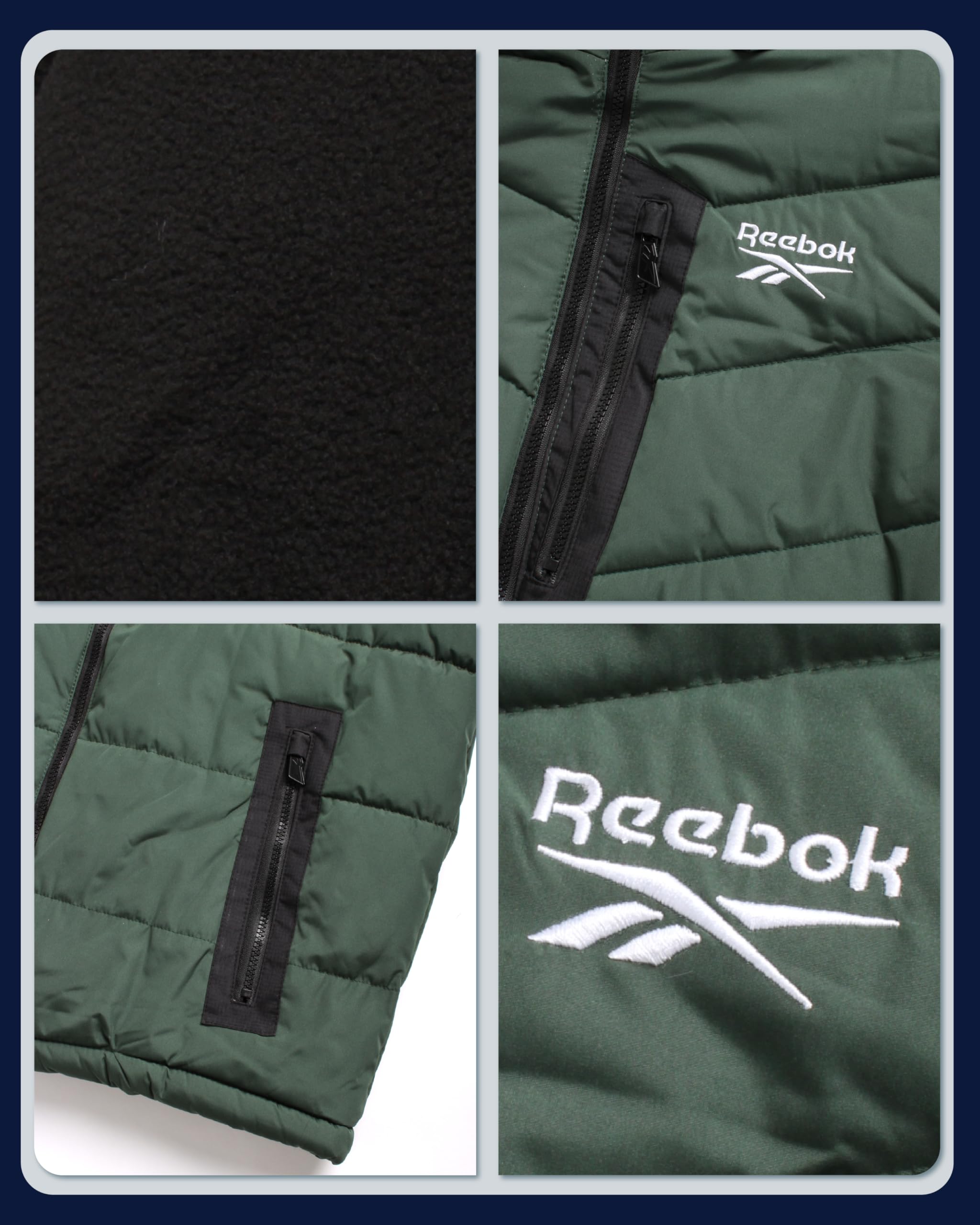 Reebok M Rbk Heavy Puffr V4 chamarra Loden Hombre (Pack de 1)